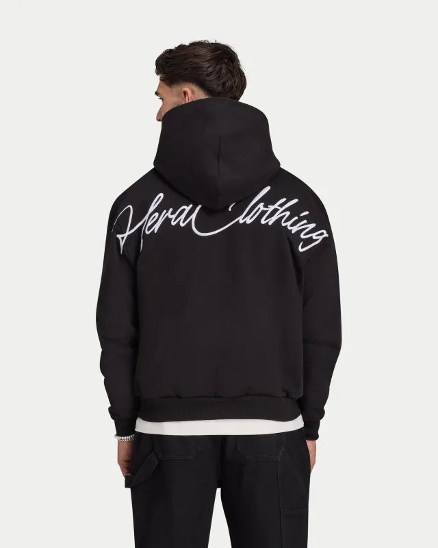 Mens Script Heavyweight Hoodie made by HERA