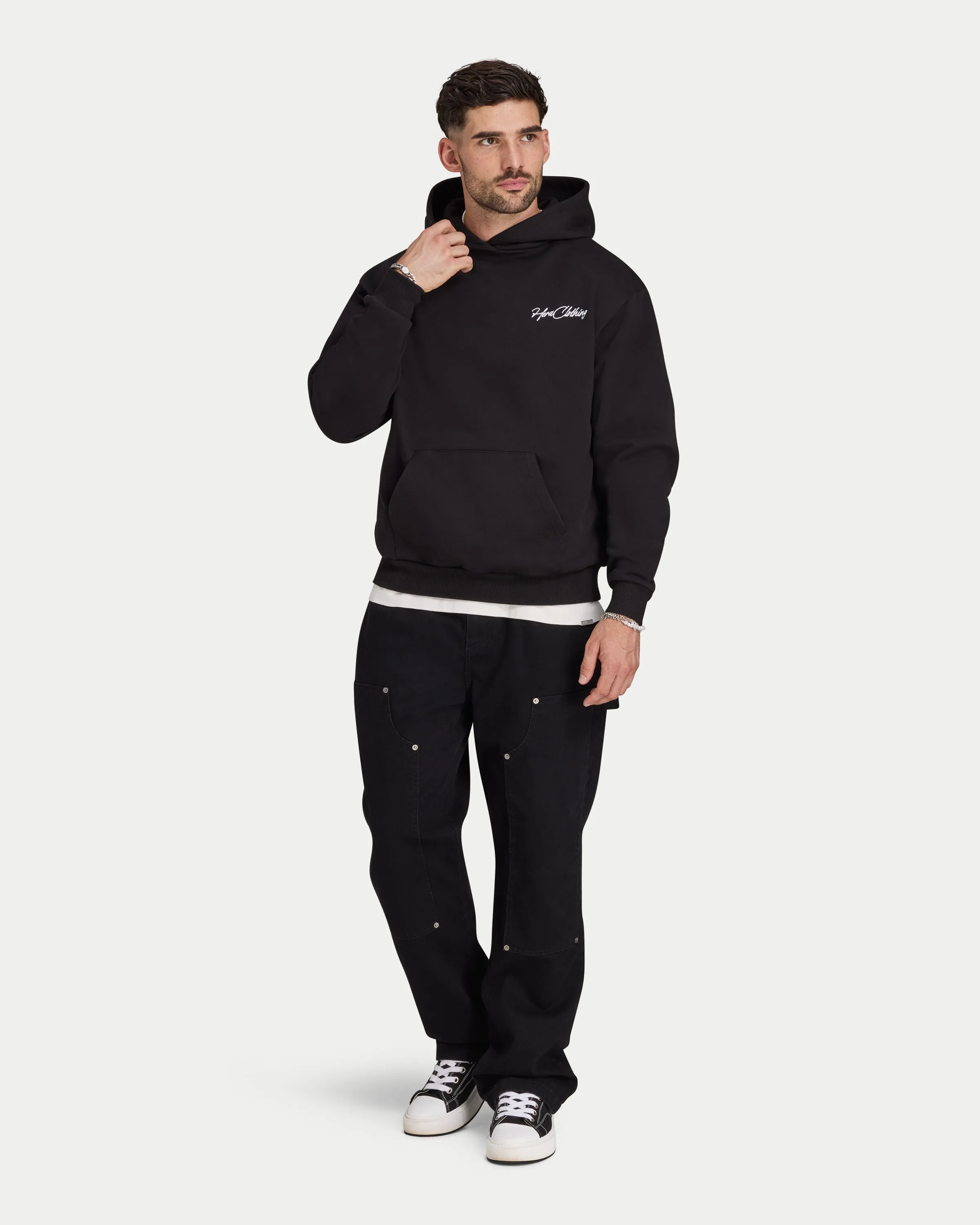 Mens Script Heavyweight Hoodie sold by HERA product image thumbnail 4