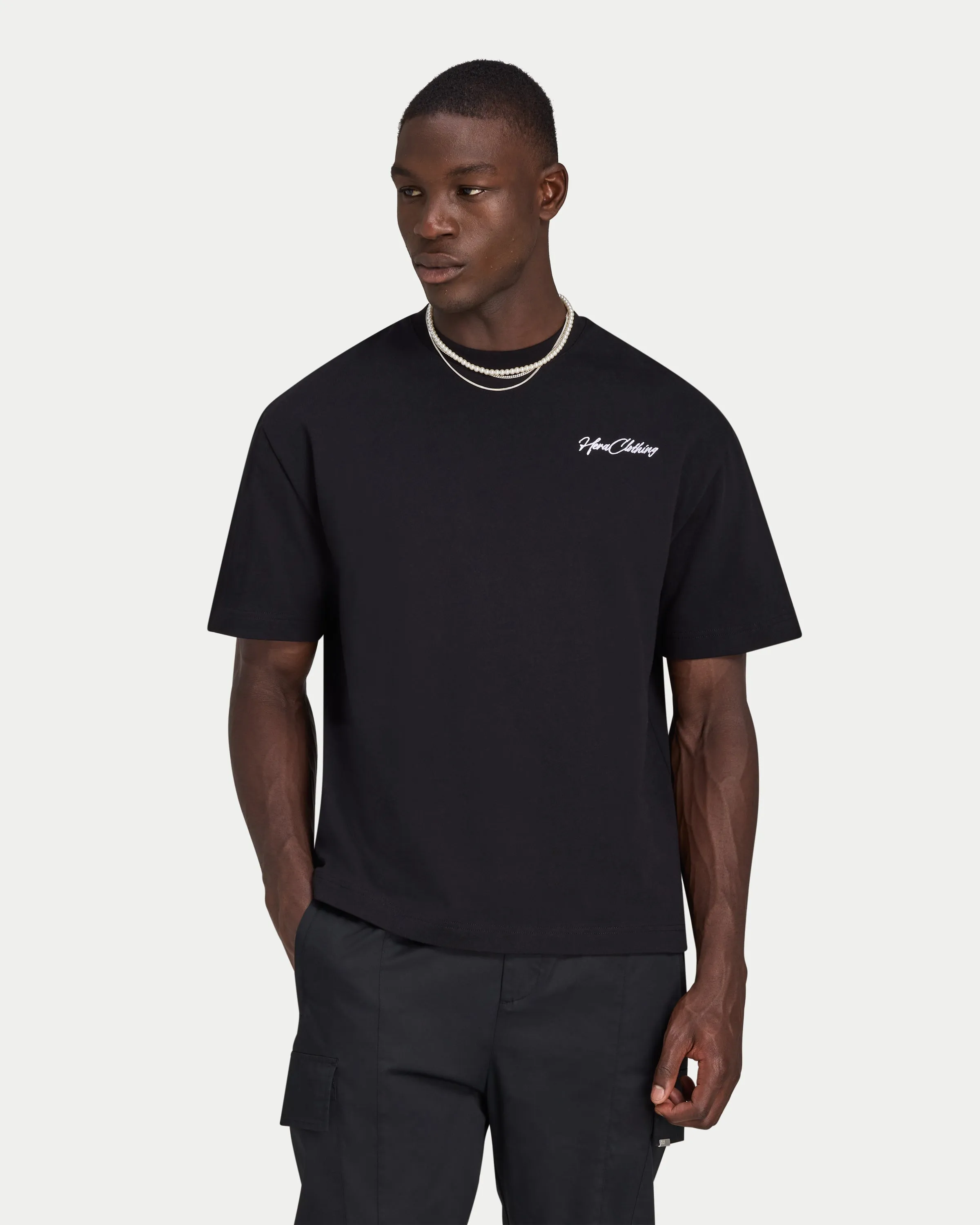 Mens Script Heavyweight T-shirt sold by HERA product image thumbnail 2