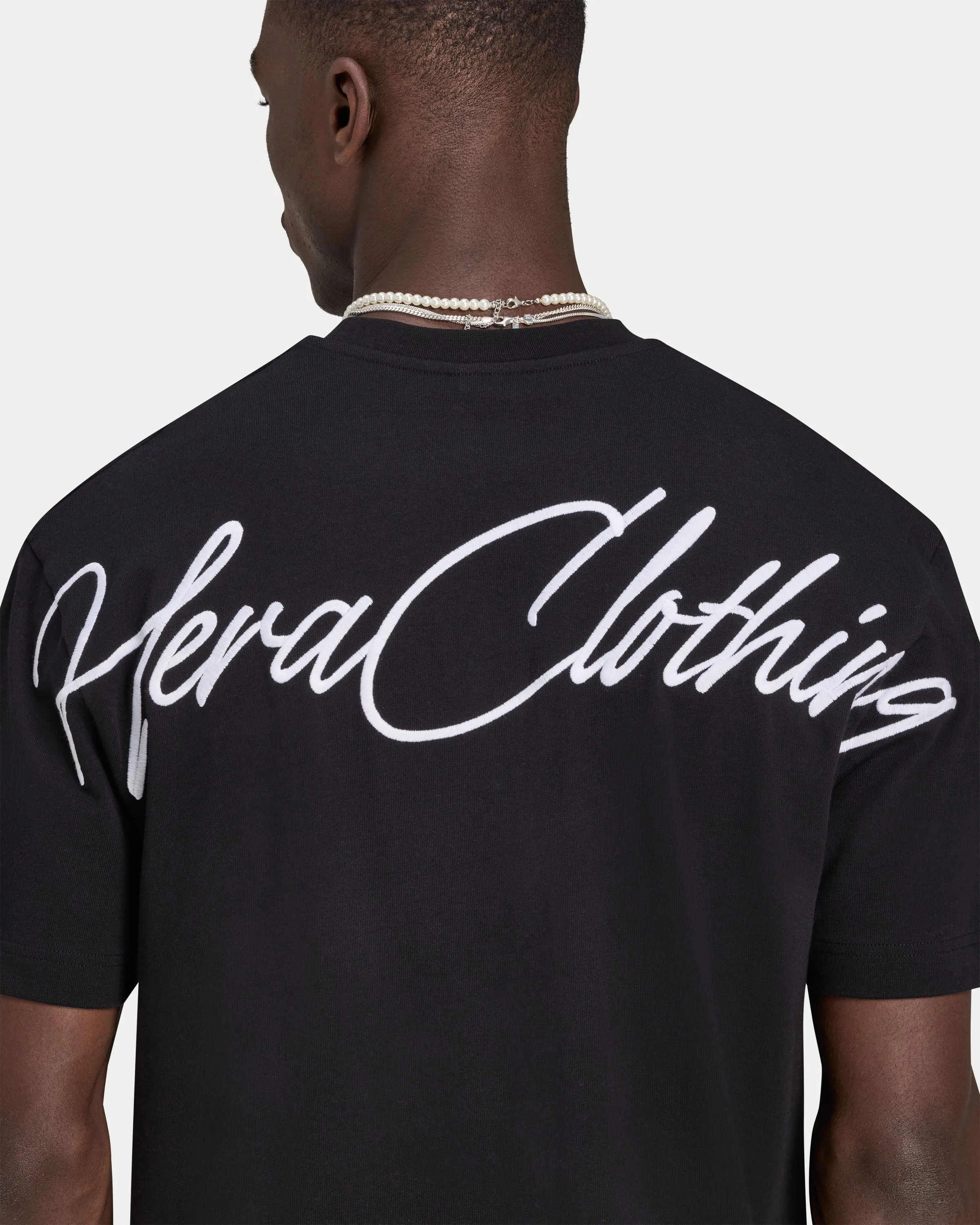Mens Script Heavyweight T-shirt sold by HERA product image thumbnail 5
