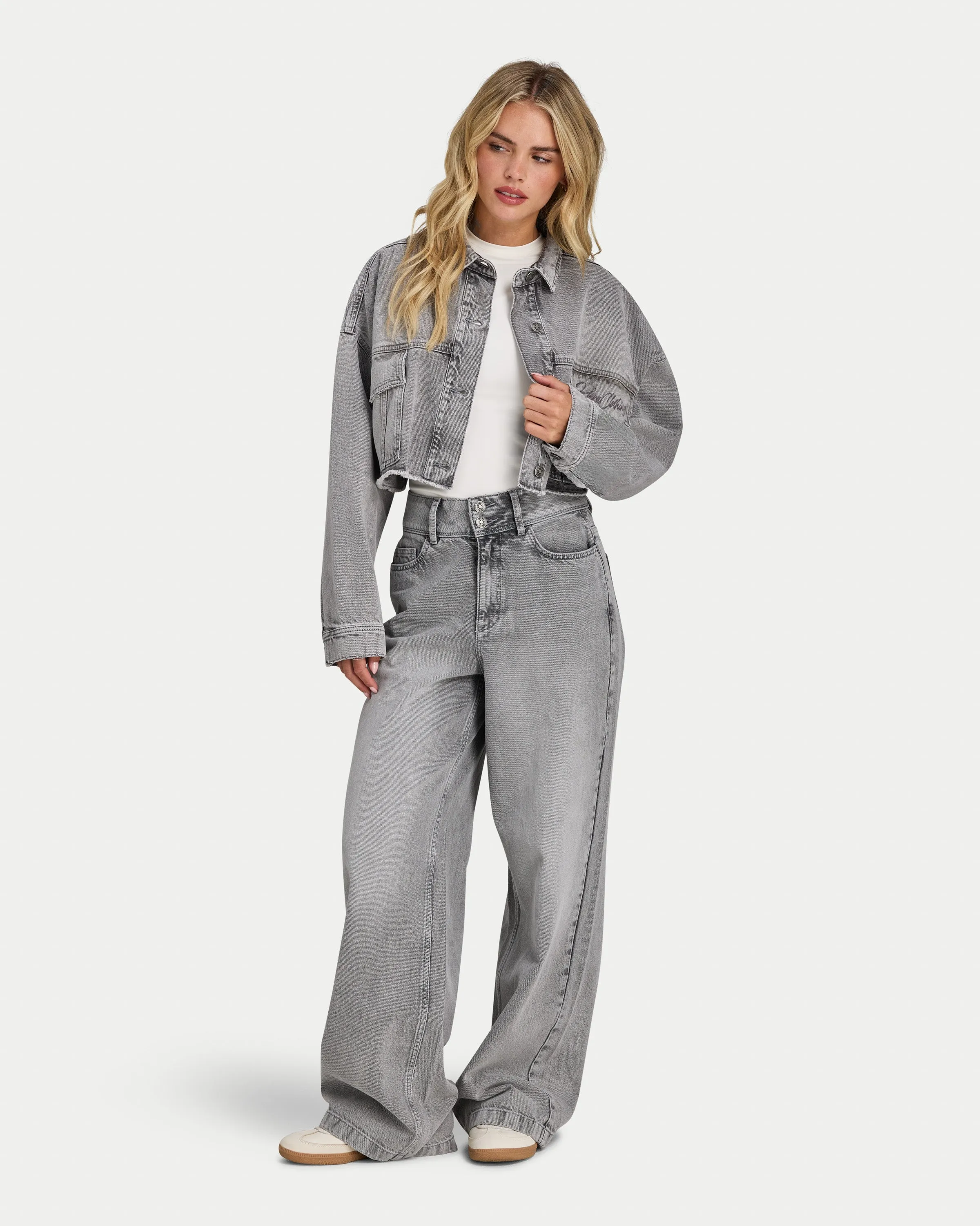 Womens Cropped Denim Jacket sold by HERA product image thumbnail 5