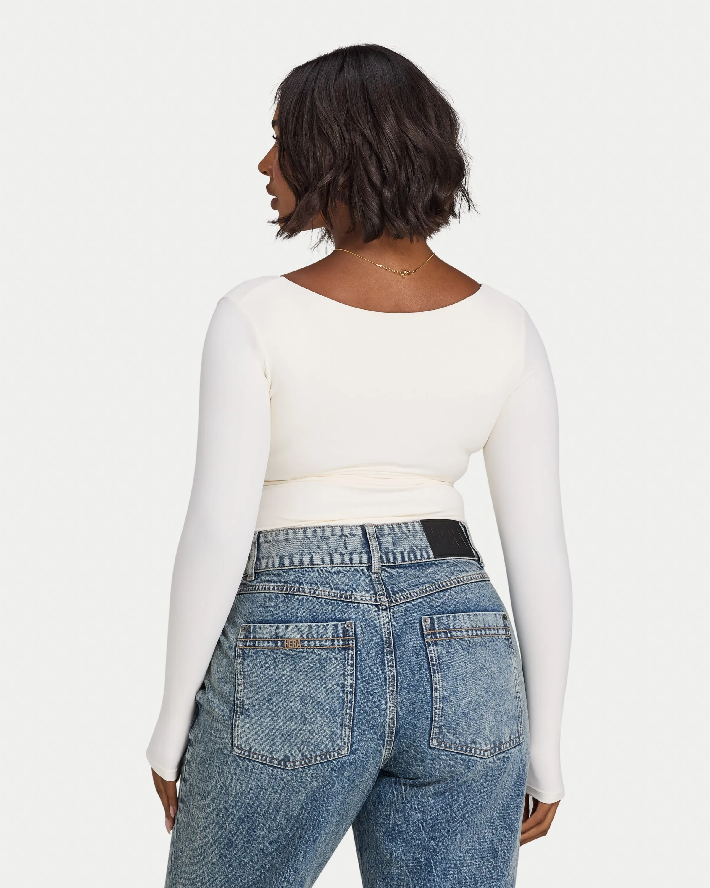 Womens Essential Dual Wear Long Sleeve Top sold by HERA product image thumbnail 3