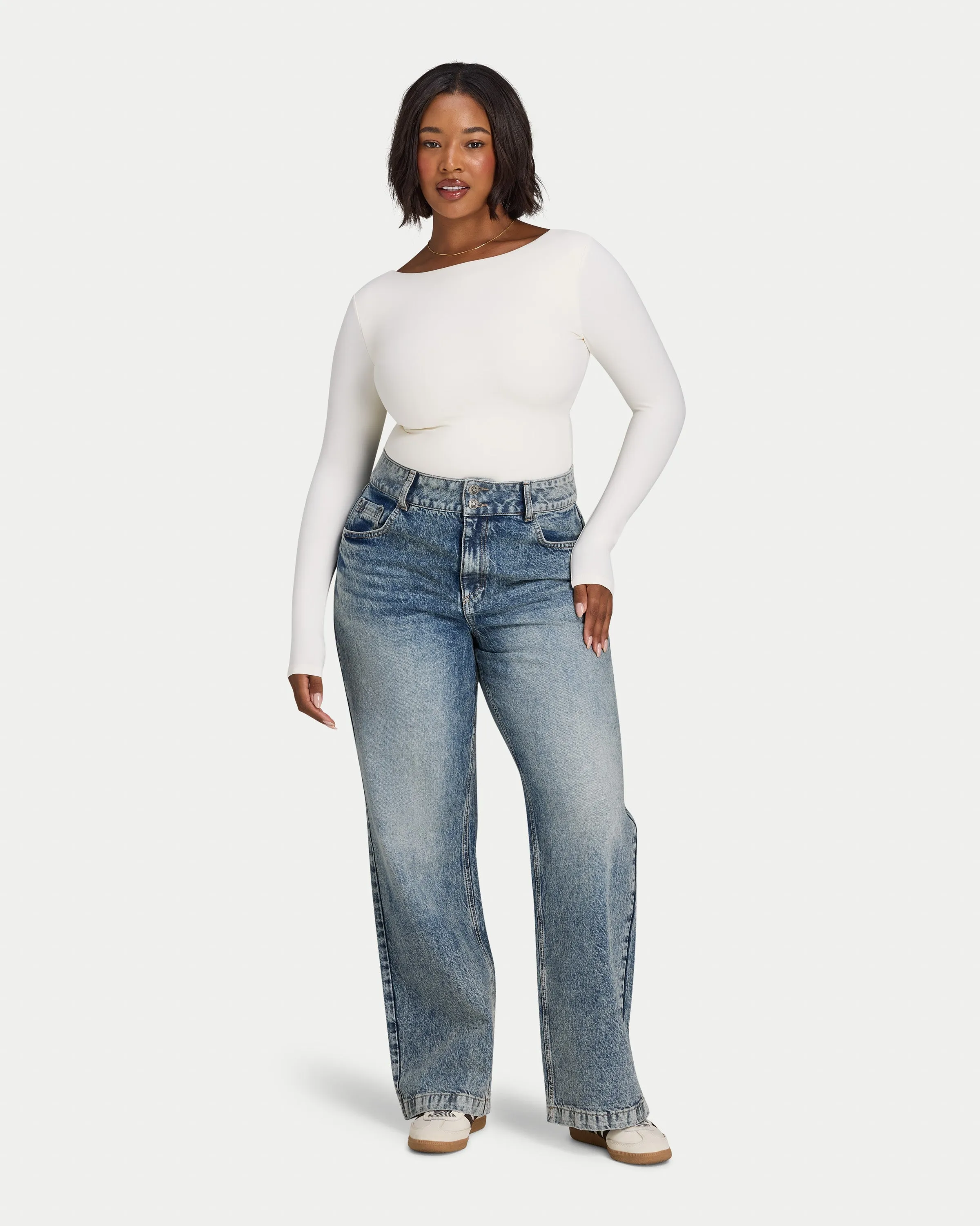 Womens Essential Dual Wear Long Sleeve Top sold by HERA product image thumbnail 4