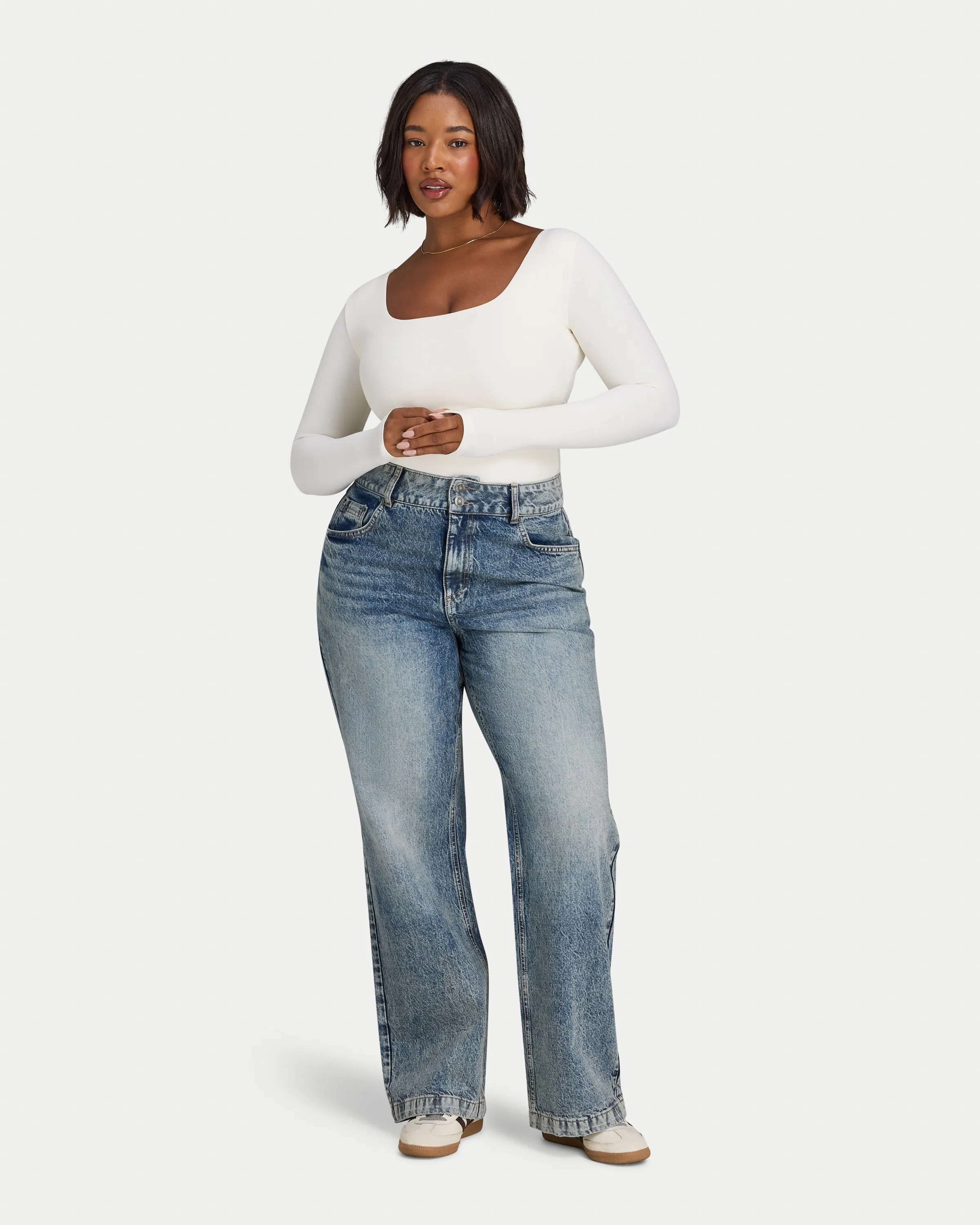 Womens Essential Dual Wear Long Sleeve Top sold by HERA product image thumbnail 5