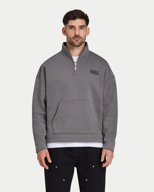 Mens Staple Oversized ¼ Zip Sweatshirt made by HERA