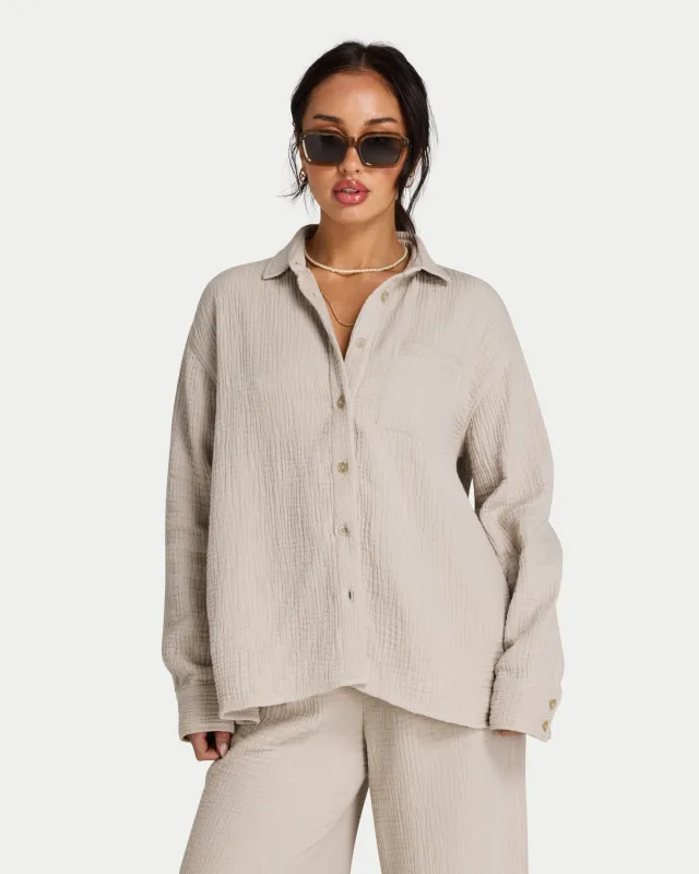 Womens Resort Long Sleeve Shirt made by HERA