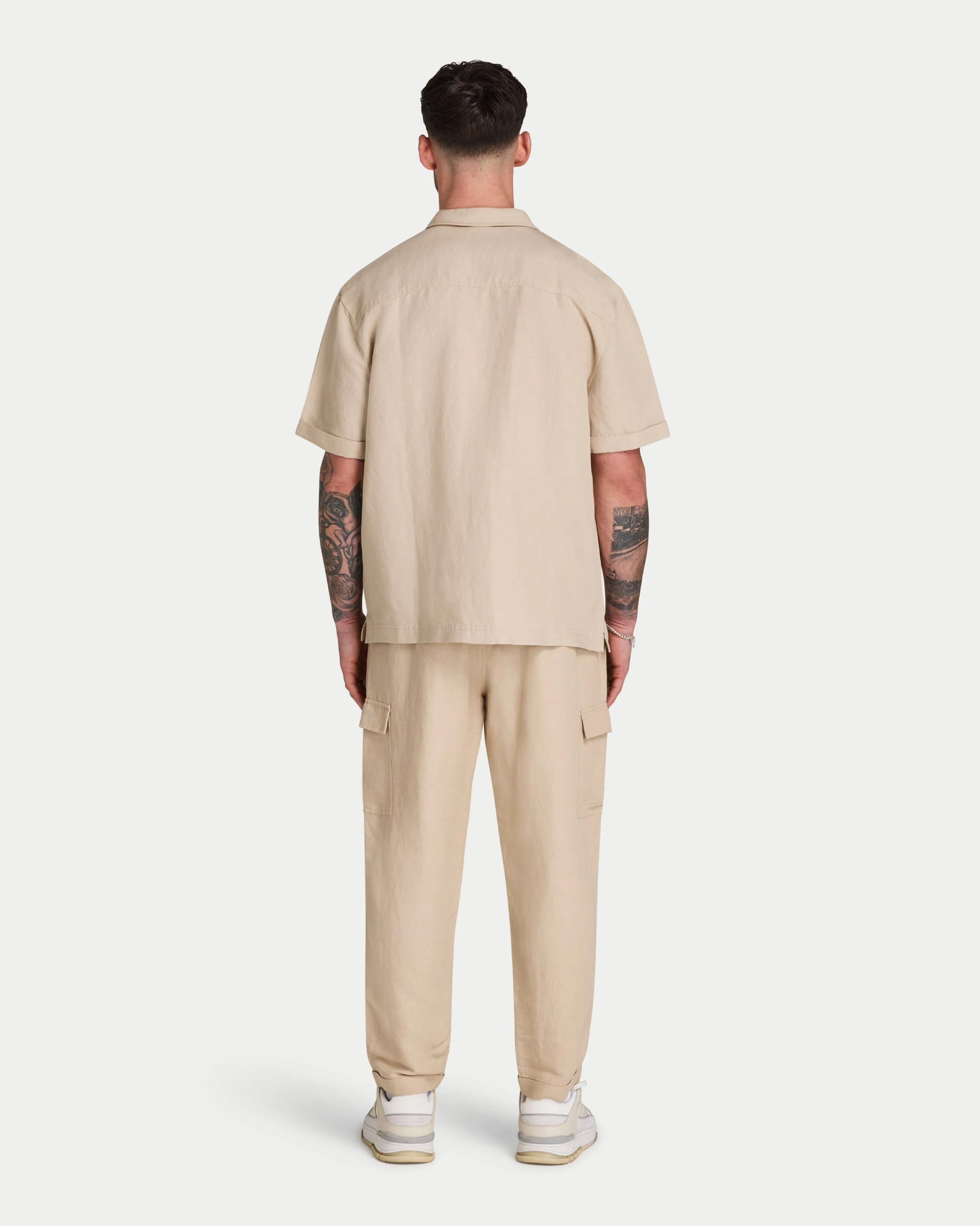Mens Linen Short Sleeve Shirt sold by HERA product image thumbnail 4