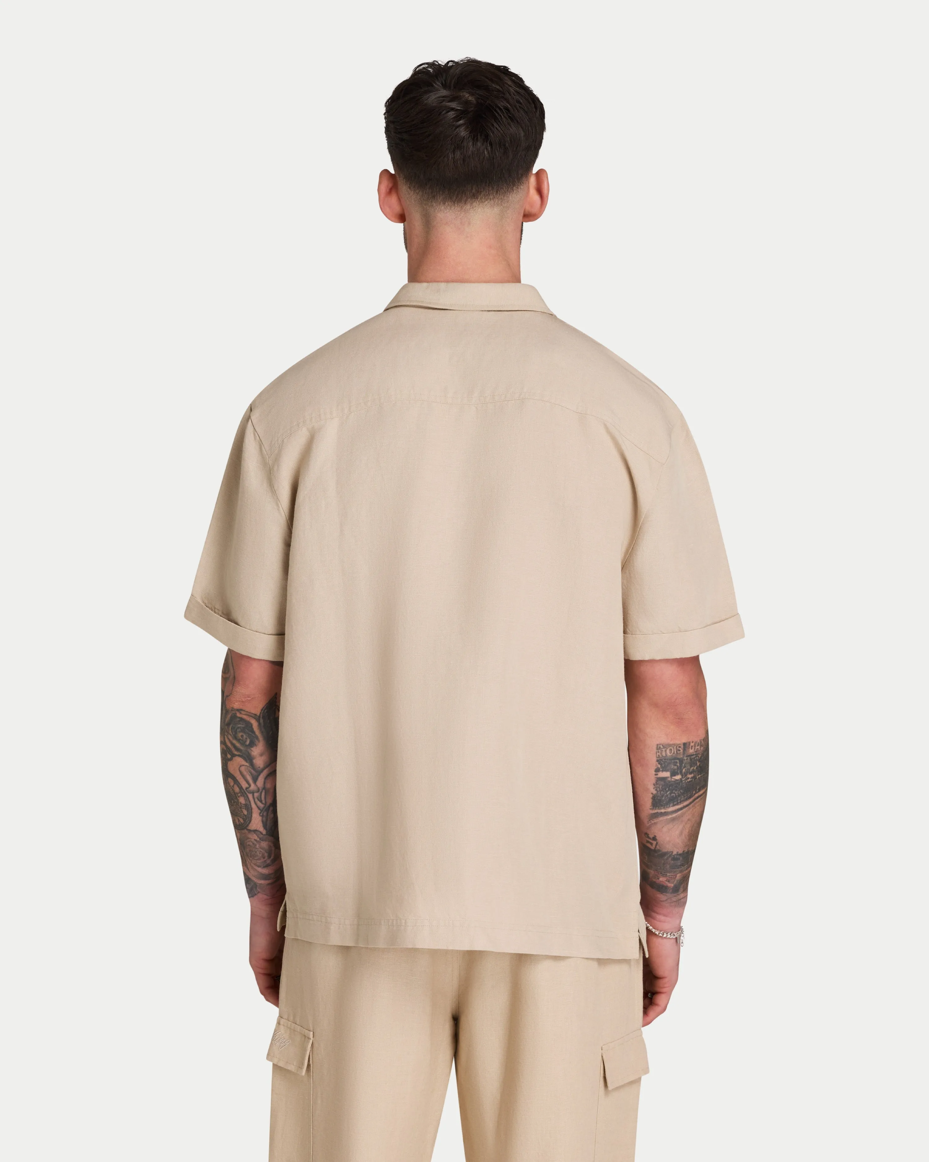 Mens Linen Short Sleeve Shirt sold by HERA product image thumbnail 2