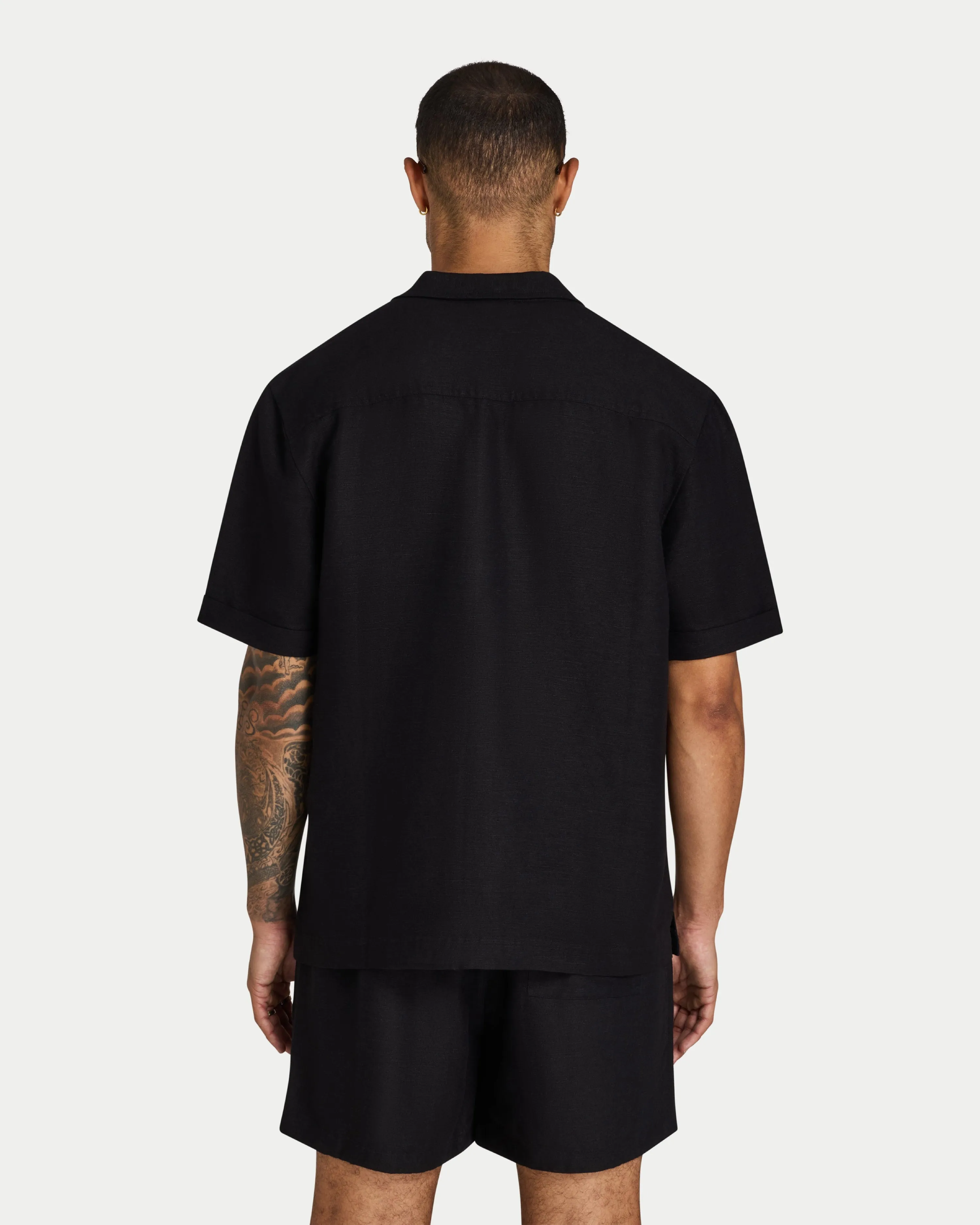 Mens Linen Short Sleeve Shirt sold by HERA product image thumbnail 2