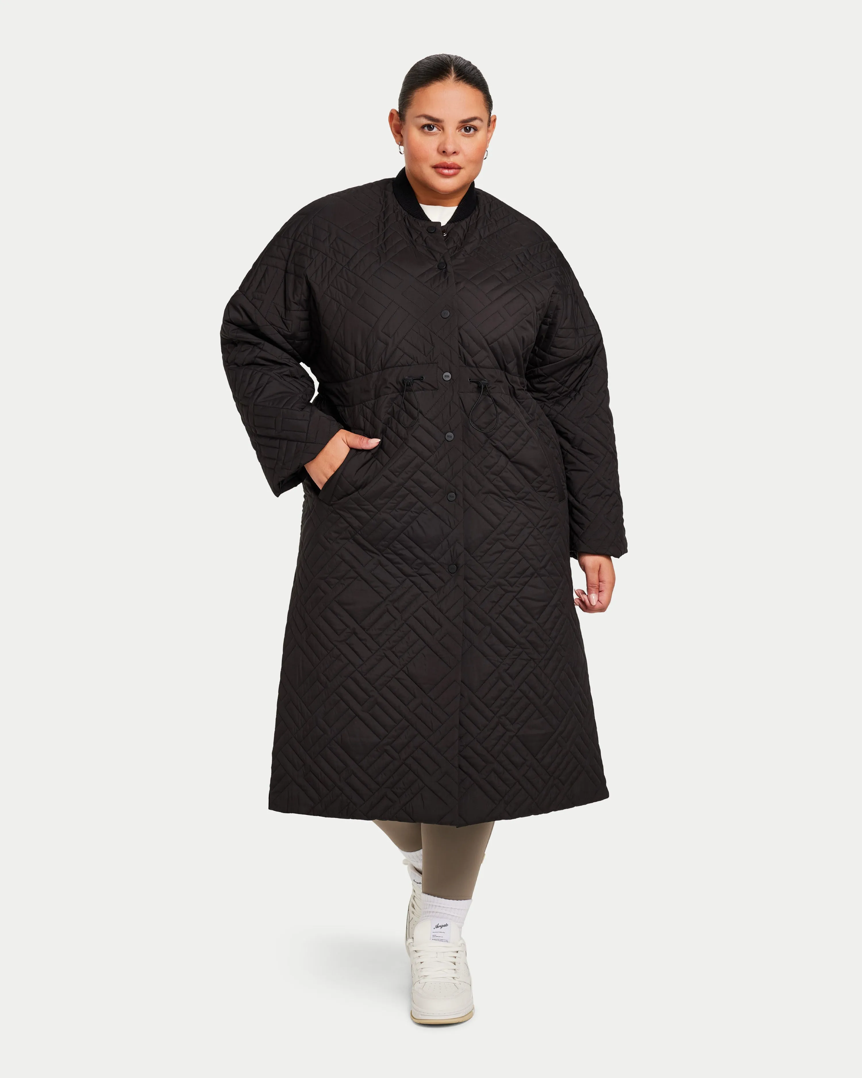 Womens Longline Puffer Jacket sold by HERA product image thumbnail 2