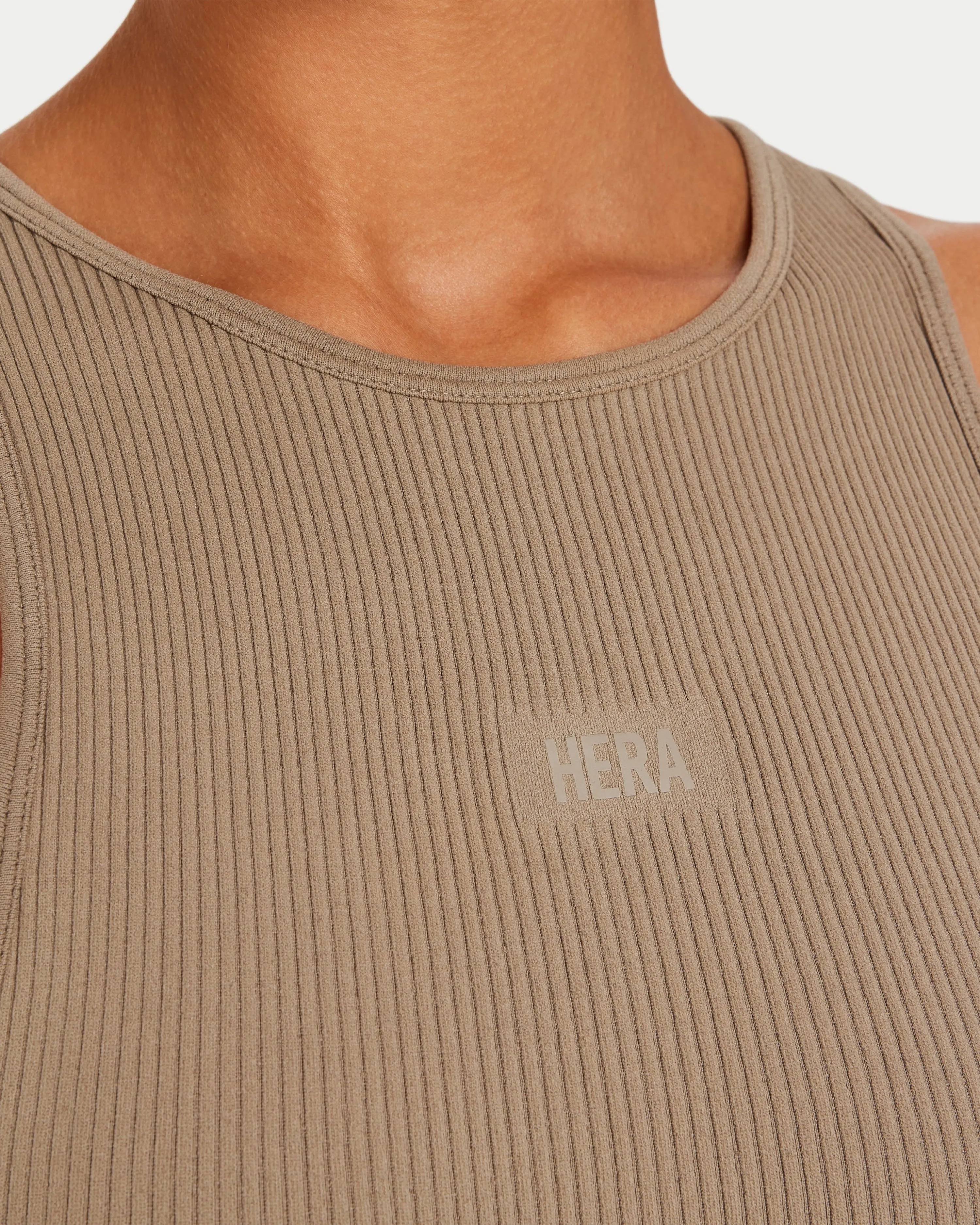 Womens Ribbed Base Racer Crop Top sold by HERA product image thumbnail 5