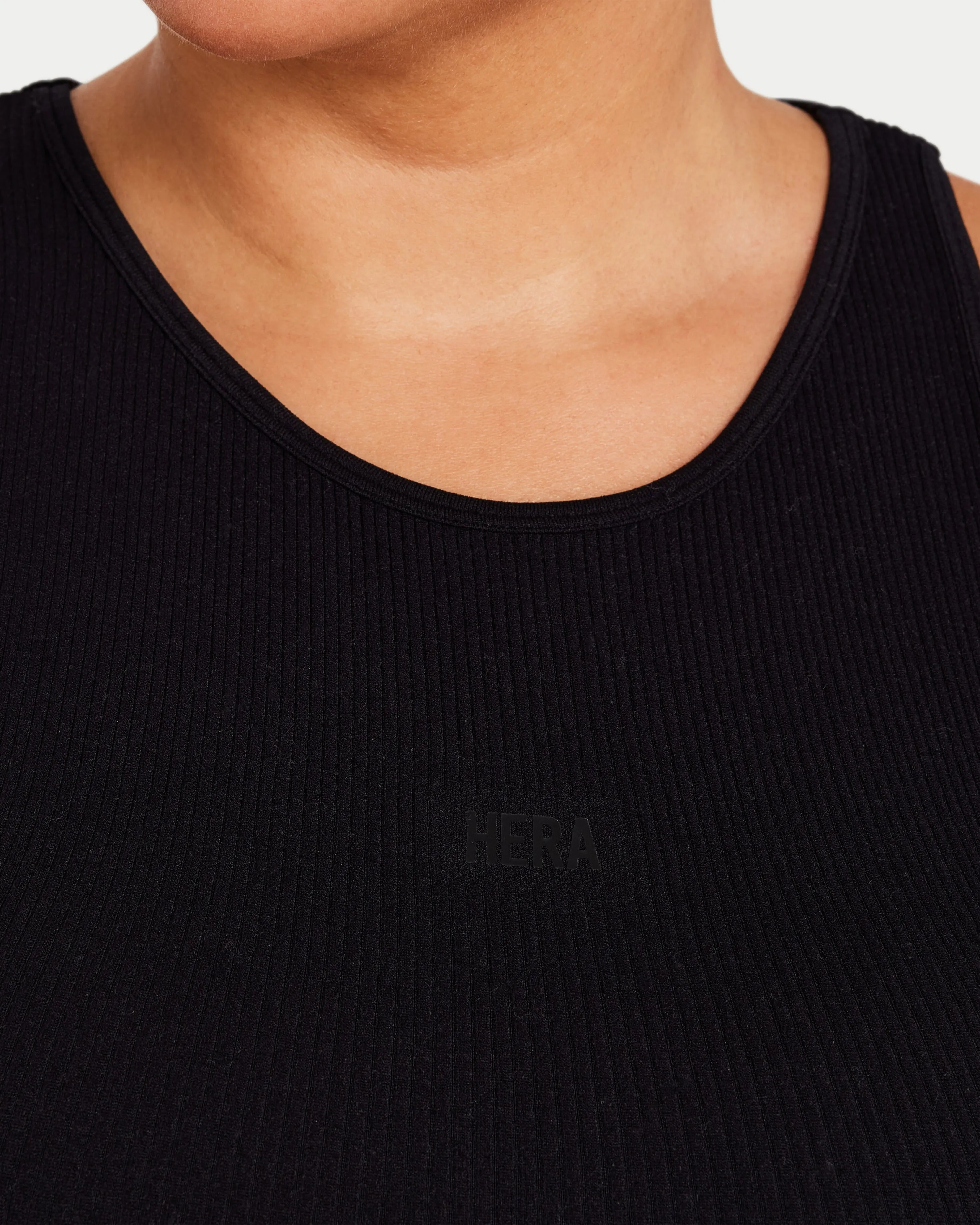 Womens Ribbed Base Racer Crop Top sold by HERA product image thumbnail 5