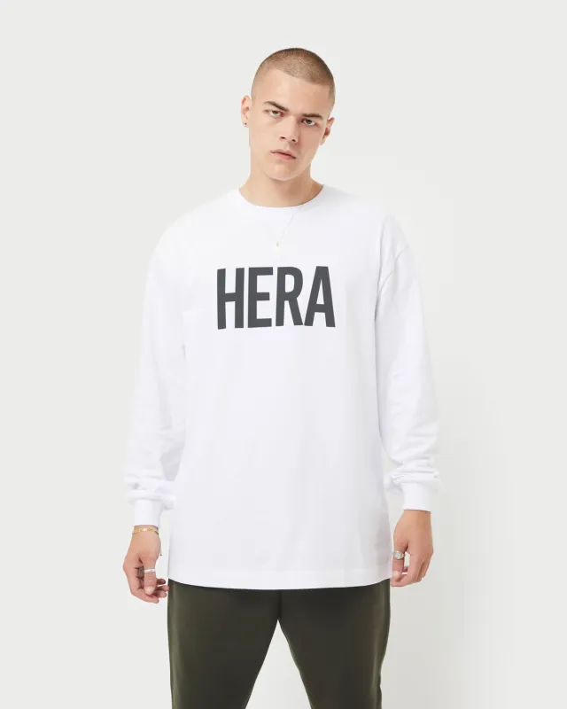 Mens Label Long Sleeve Oversized T-Shirt made by HERA