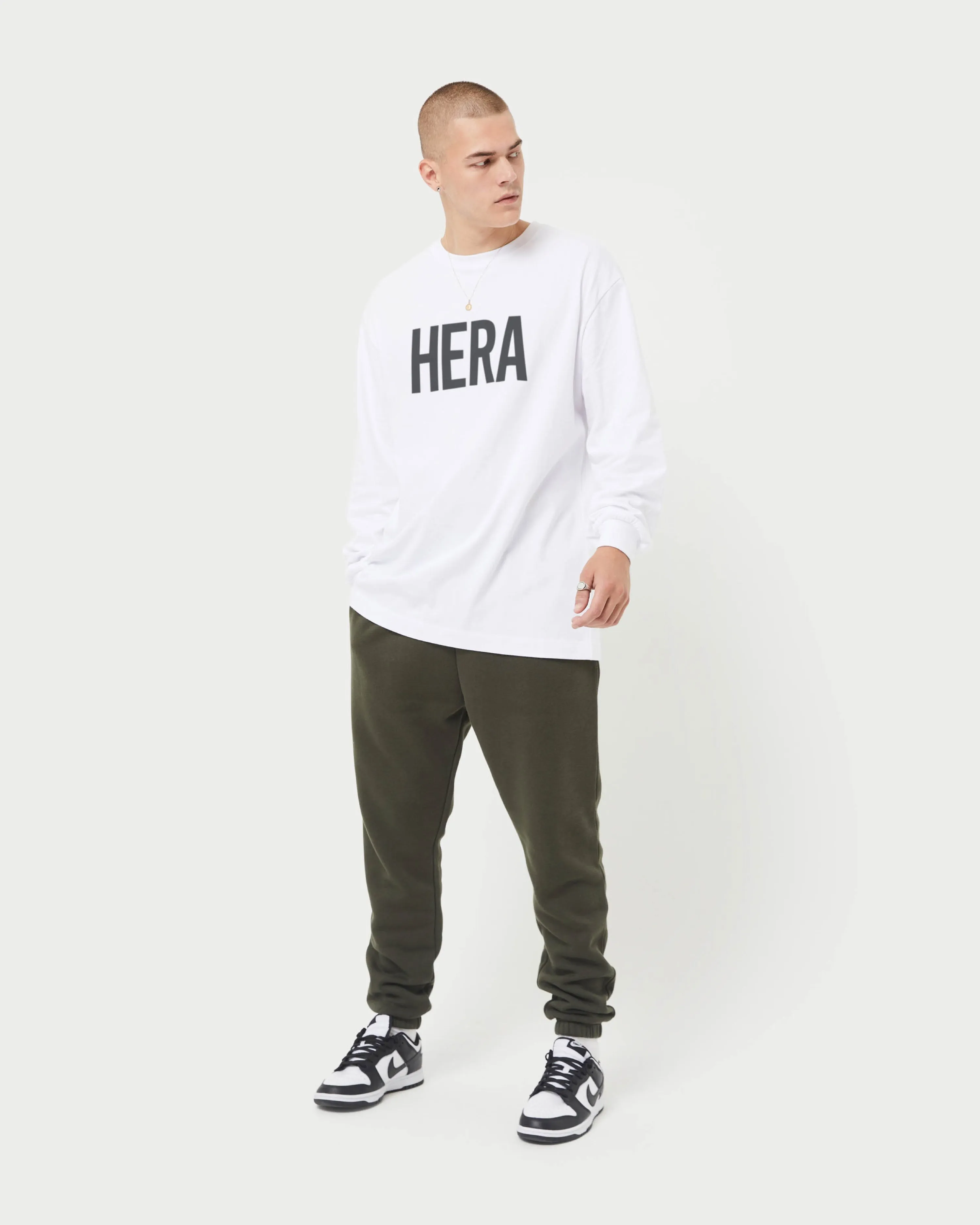 Mens Label Long Sleeve Oversized T-Shirt sold by HERA product image thumbnail 4