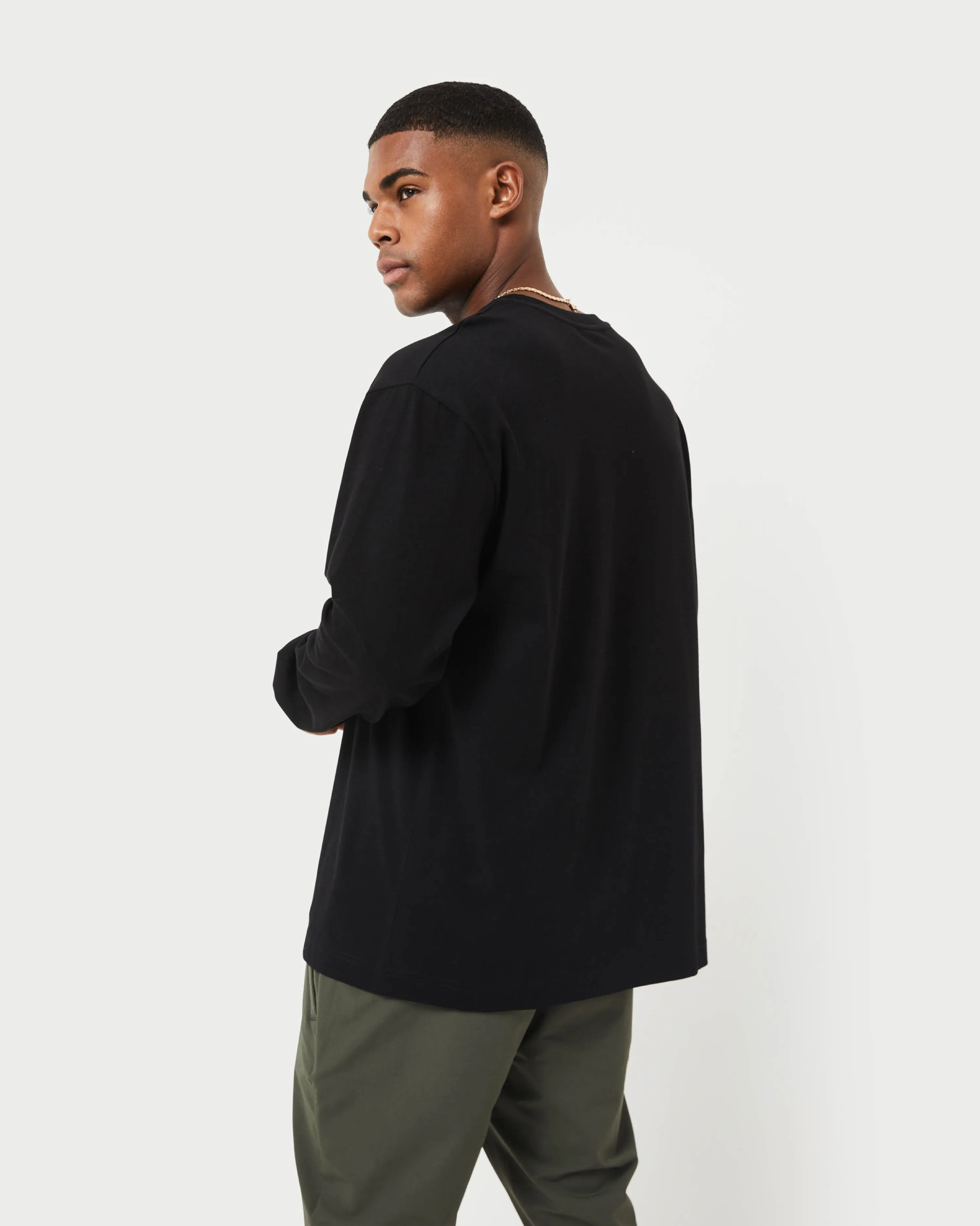 Mens Label Long Sleeve Oversized T-Shirt sold by HERA product image thumbnail 2