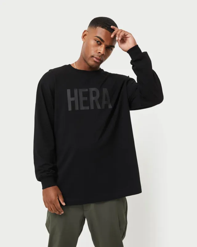 Mens Label Long Sleeve Oversized T-Shirt made by HERA