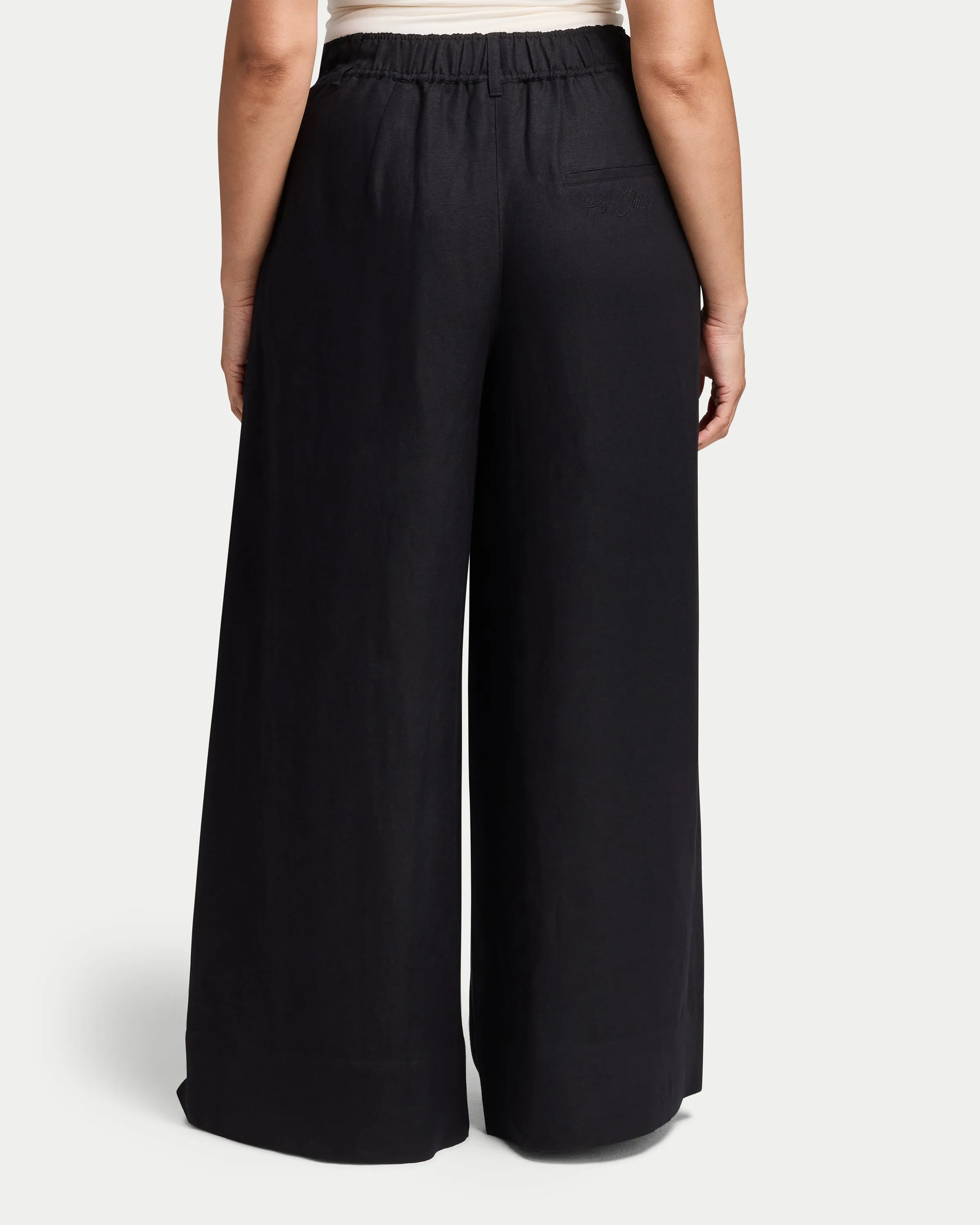 Womens Resort Linen Wide Leg Trouser sold by HERA product image thumbnail 2