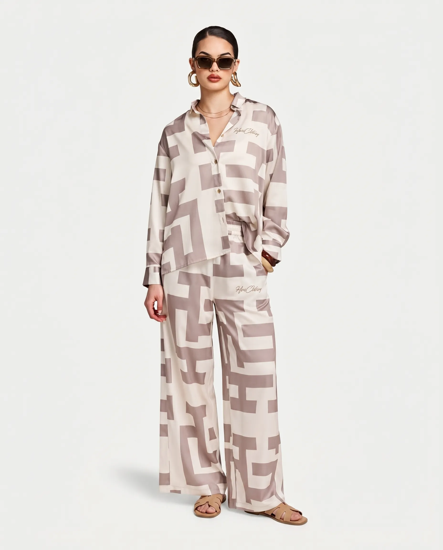 Womens Monogram Resort Shirt sold by HERA product image thumbnail 3