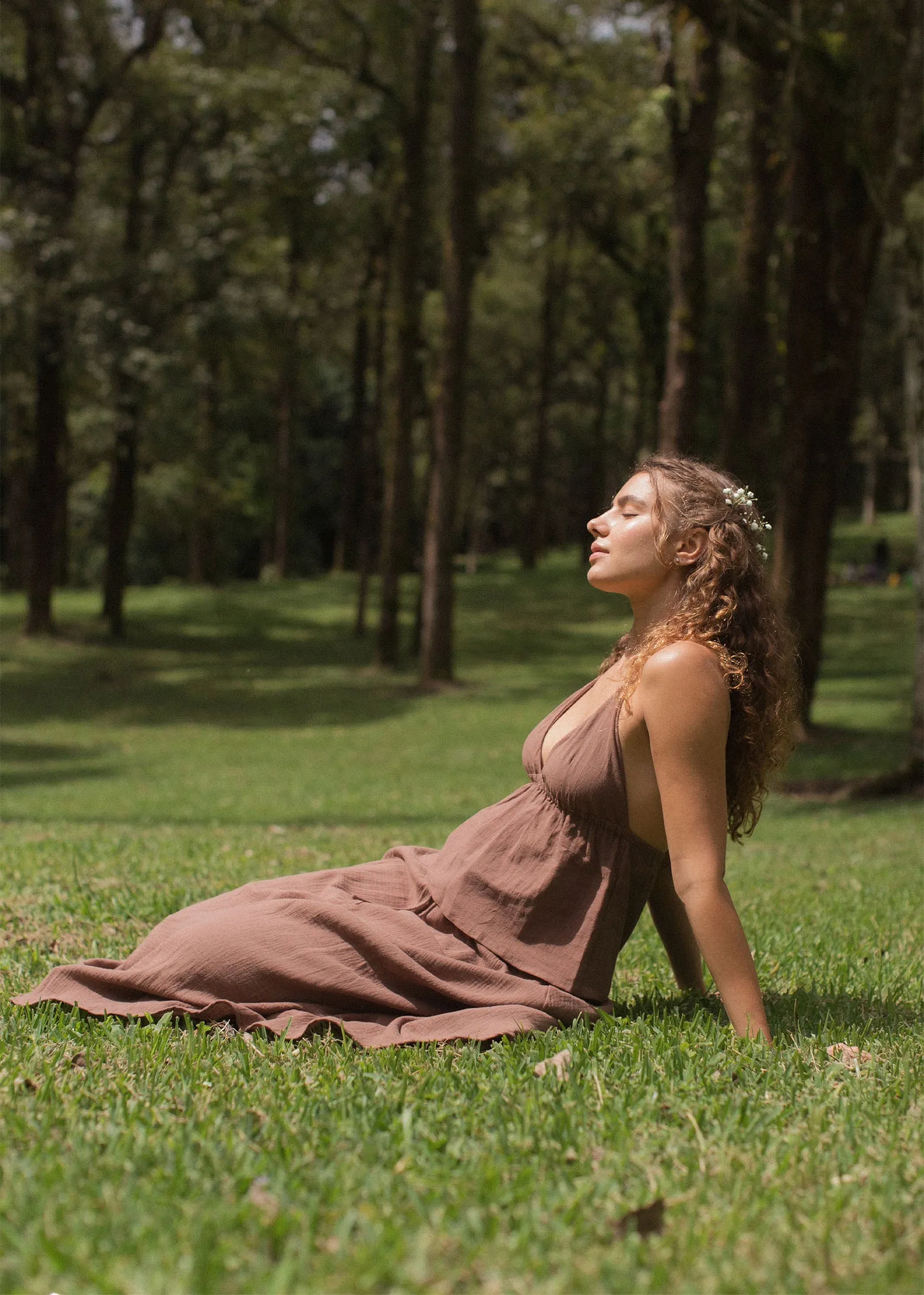 Mökki Halter Top Walnut sold by Indigoluna product image thumbnail 4