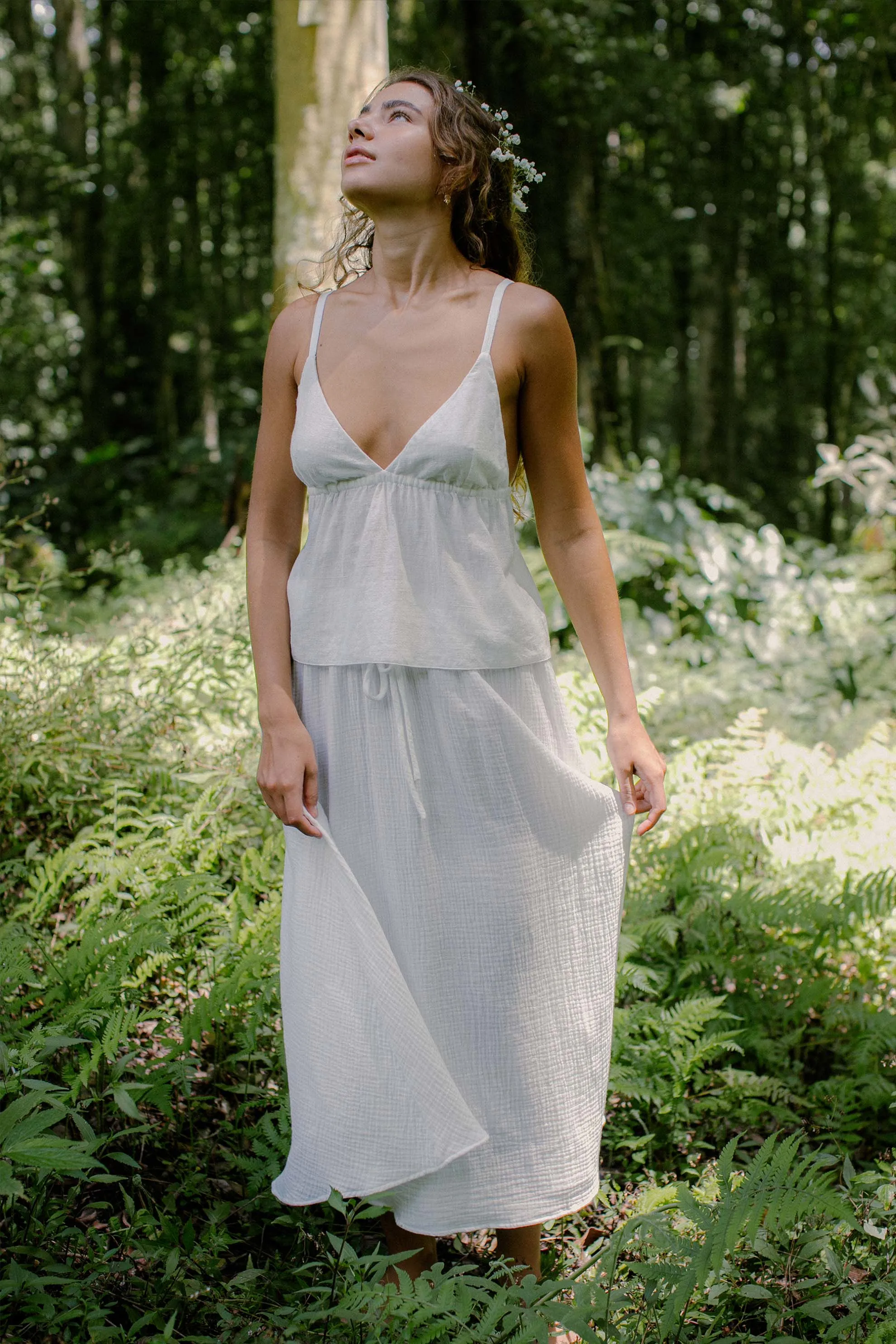 Mökki Halter Top Off White sold by Indigoluna product image thumbnail 2