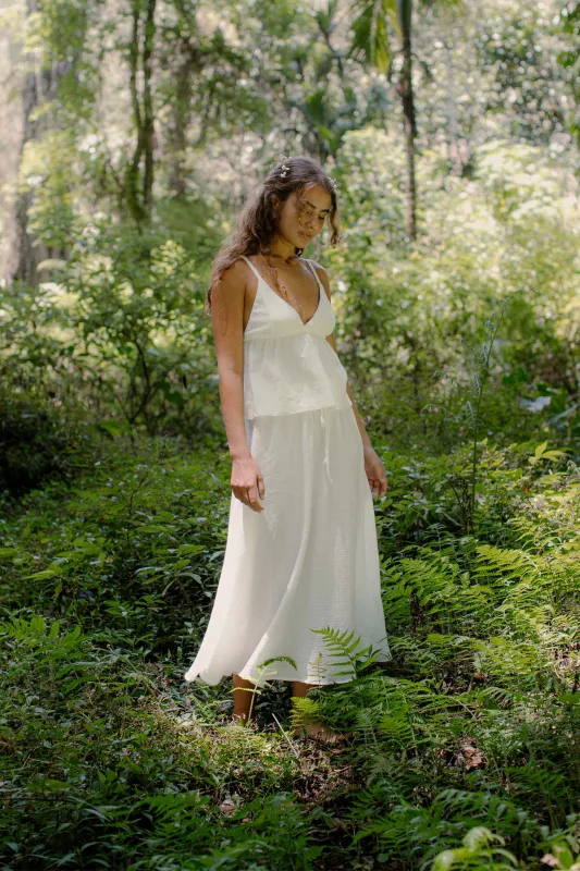 Mökki Skirt Off White made by Indigoluna