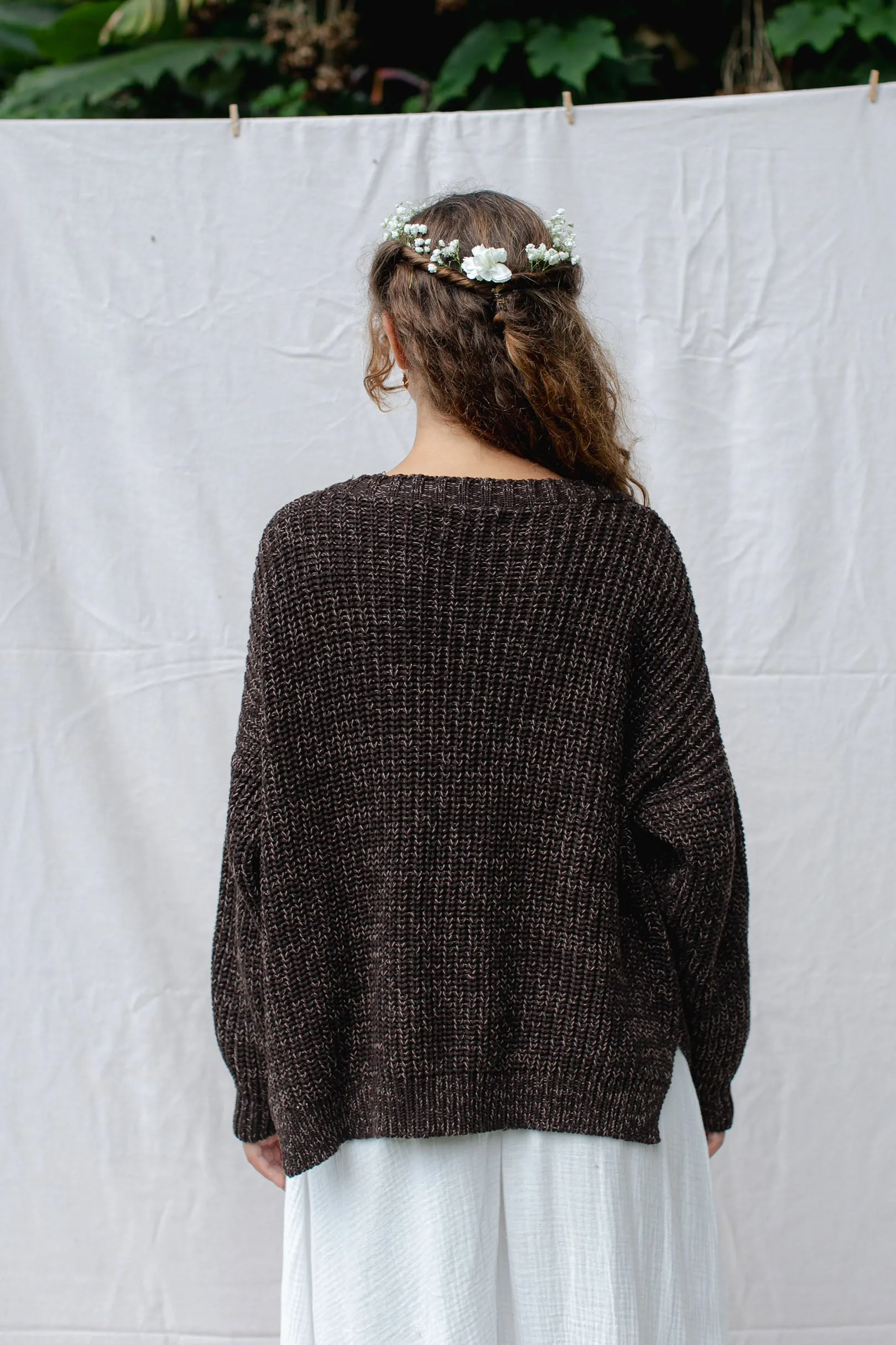 Helga Cardigan Coffee sold by Indigoluna product image thumbnail 4