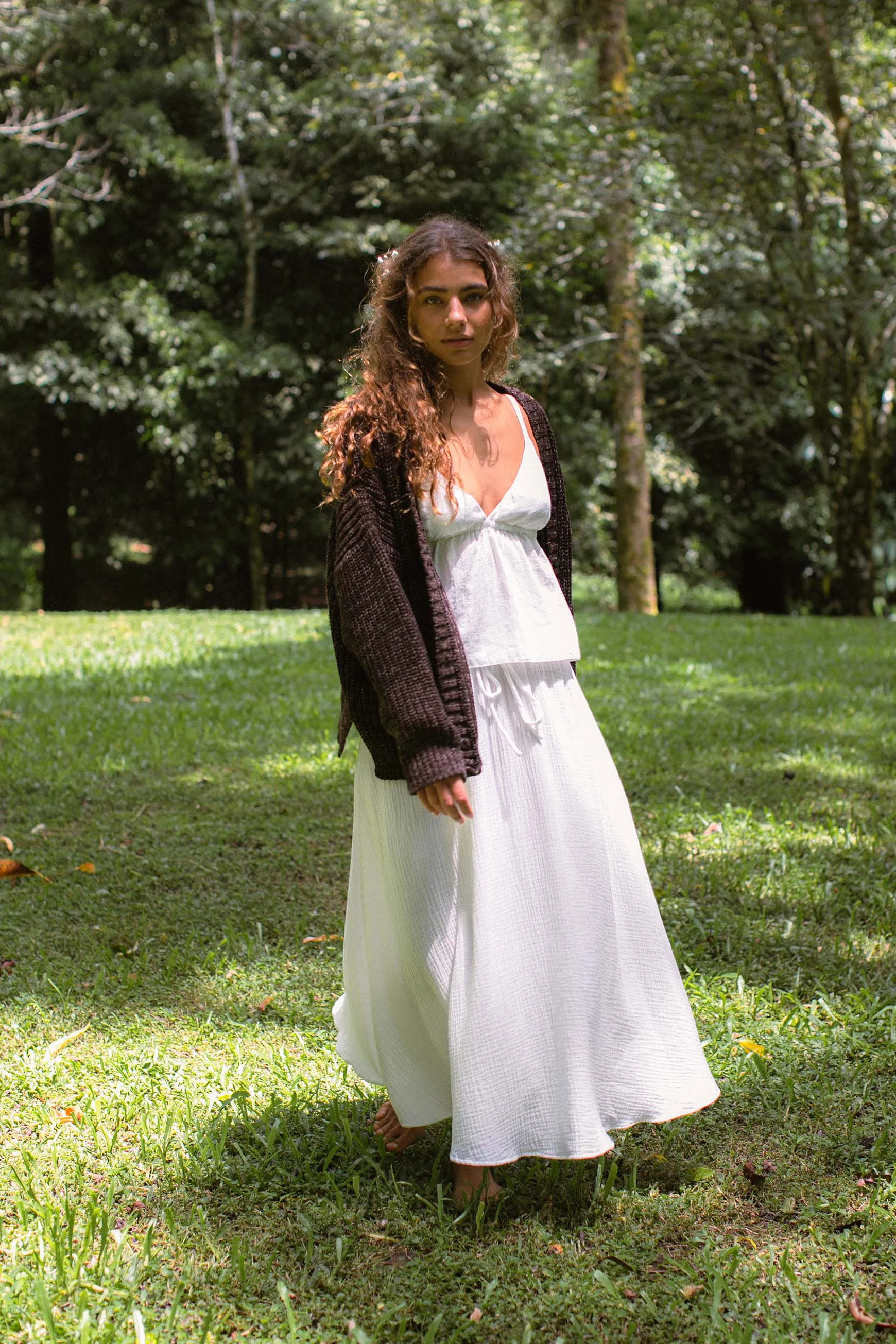 Helga Cardigan Coffee sold by Indigoluna product image thumbnail 5