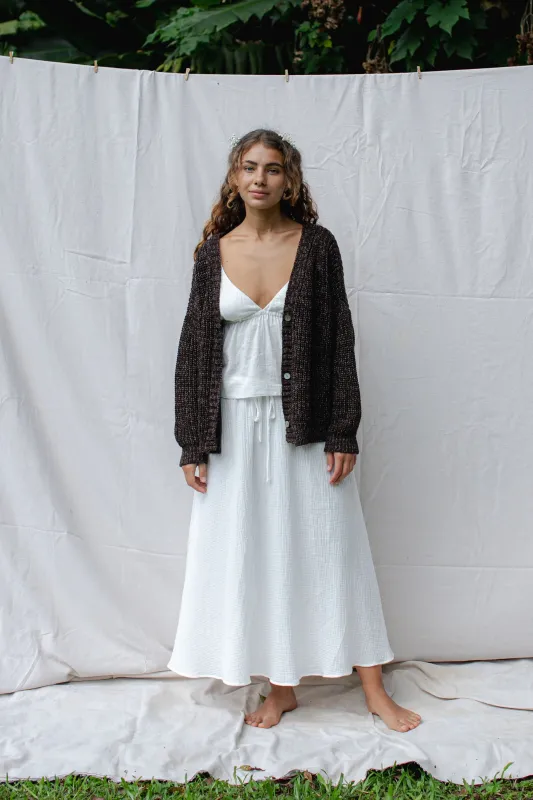 Helga Cardigan Coffee made by Indigoluna