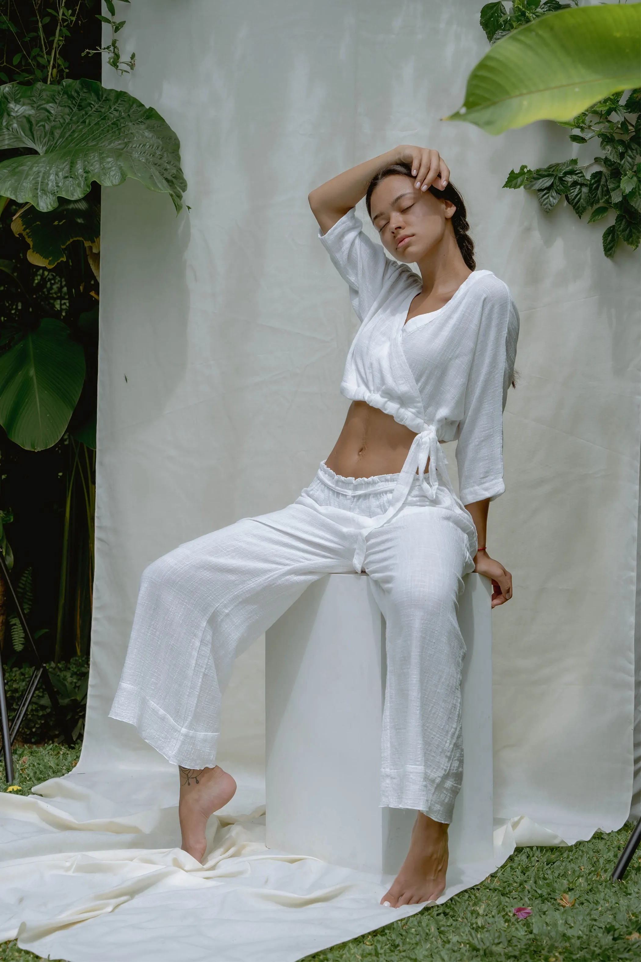 Flow Pants Off White sold by Indigoluna product image thumbnail 4