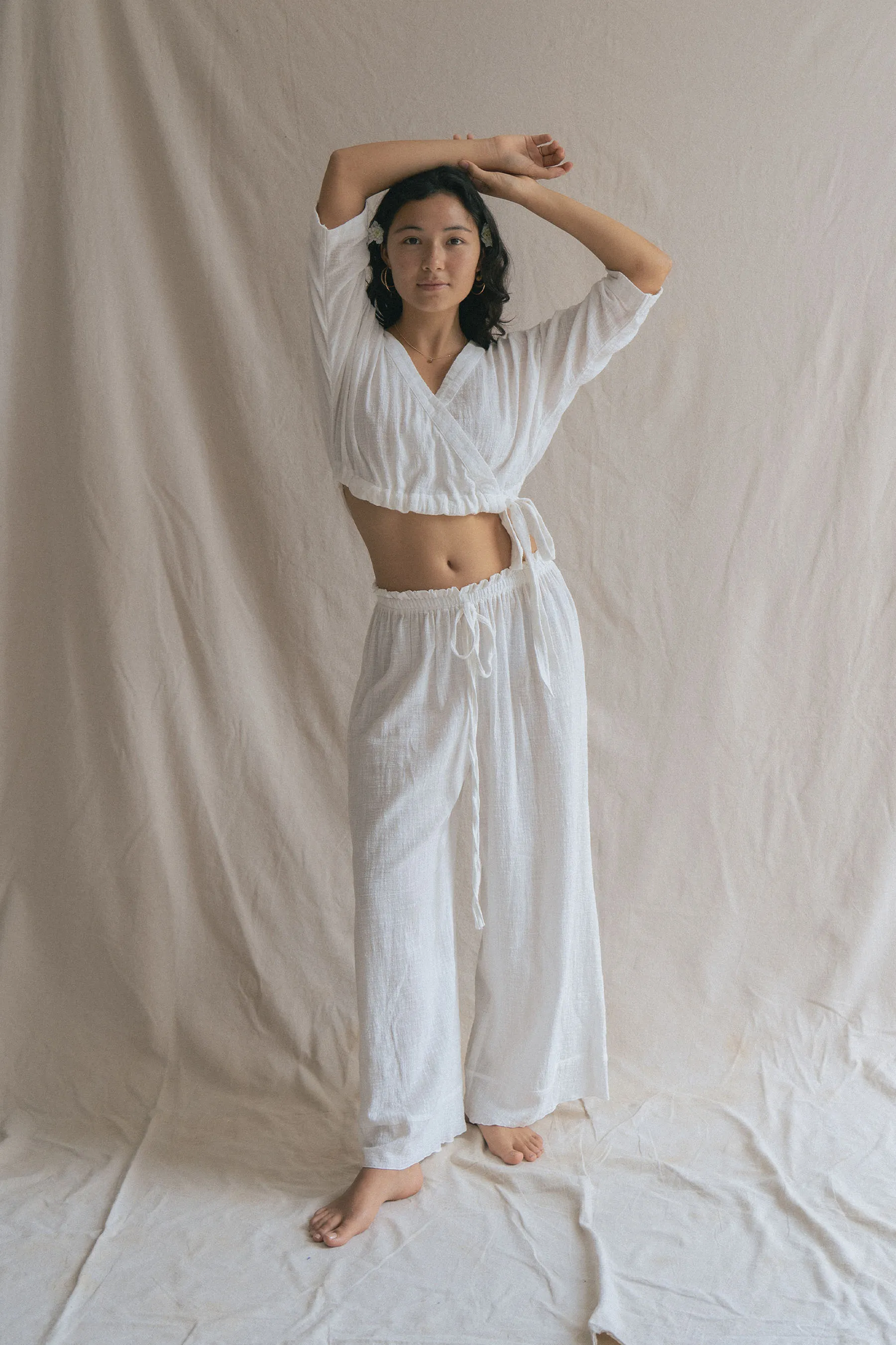 Flow Pants Off White sold by Indigoluna product image thumbnail 2