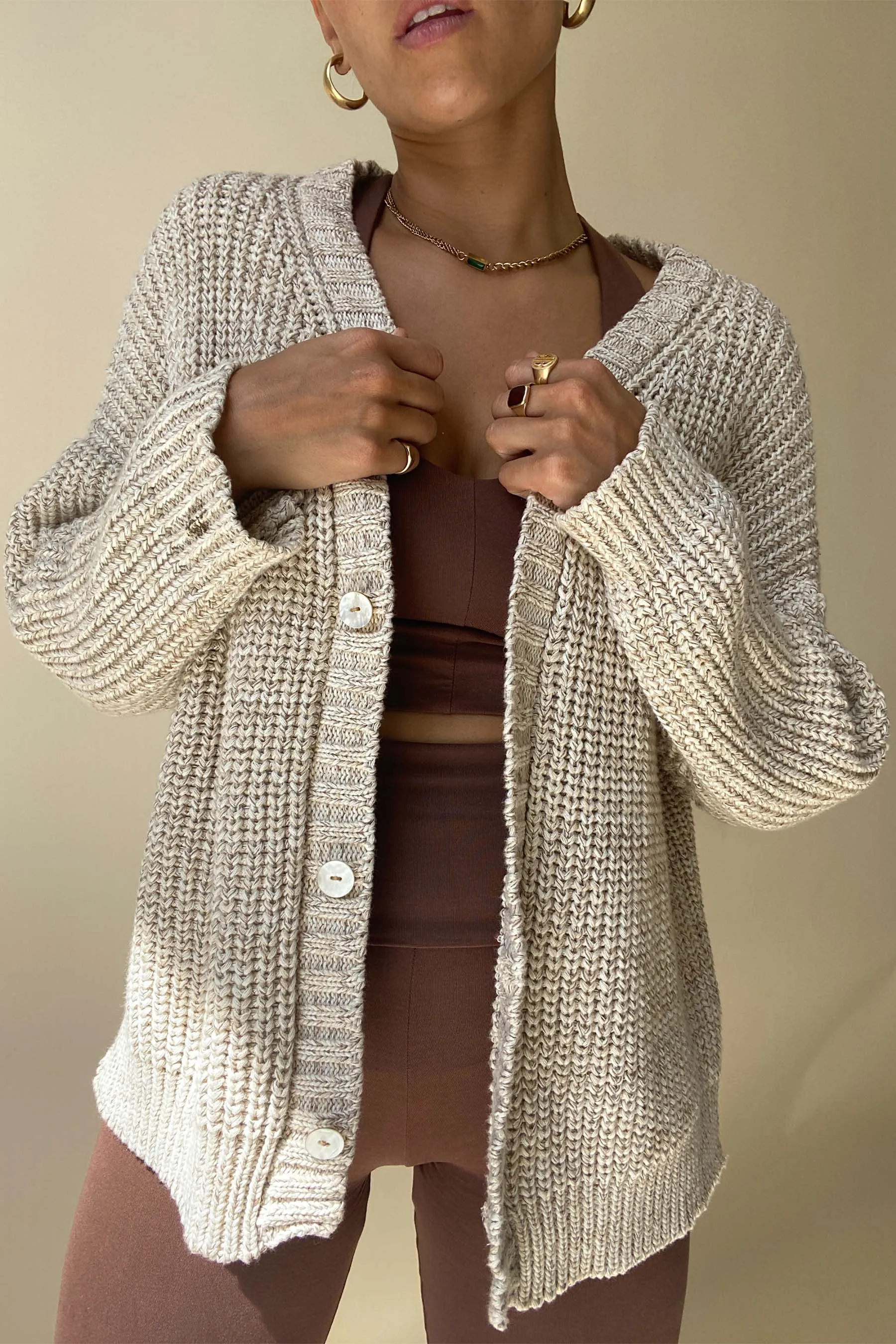 Helga Cardigan Oat sold by Indigoluna product image thumbnail 2