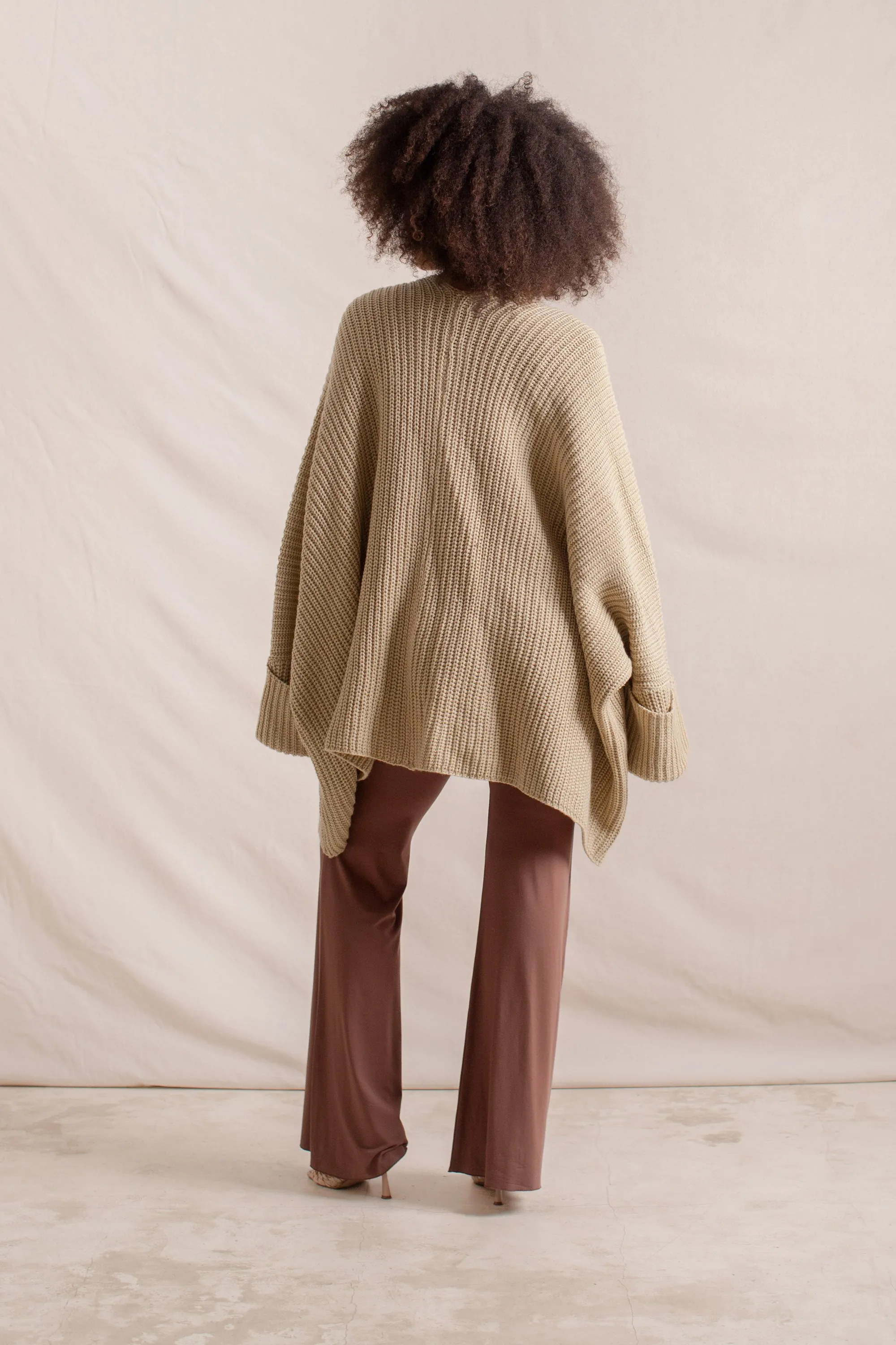 Tuula Poncho Almond sold by Indigoluna product image thumbnail 5