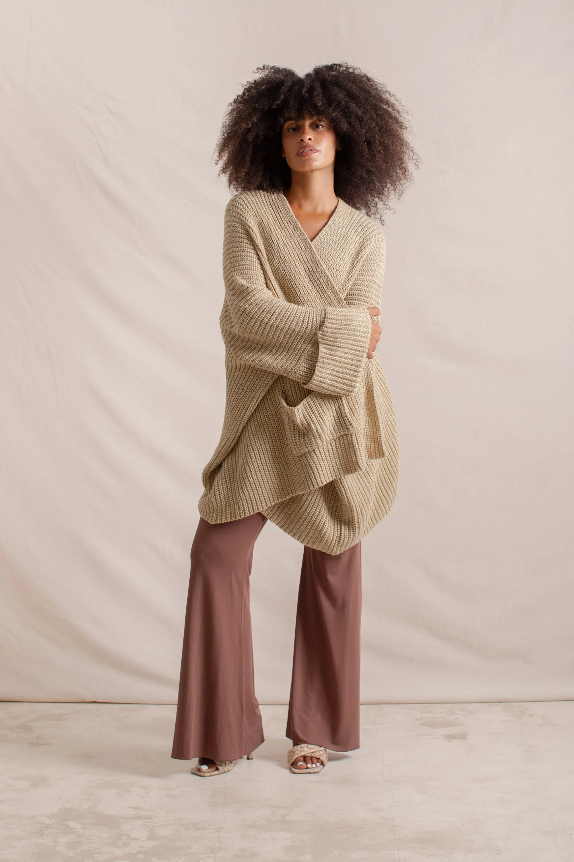 Tuula Poncho Almond sold by Indigoluna product image thumbnail 2