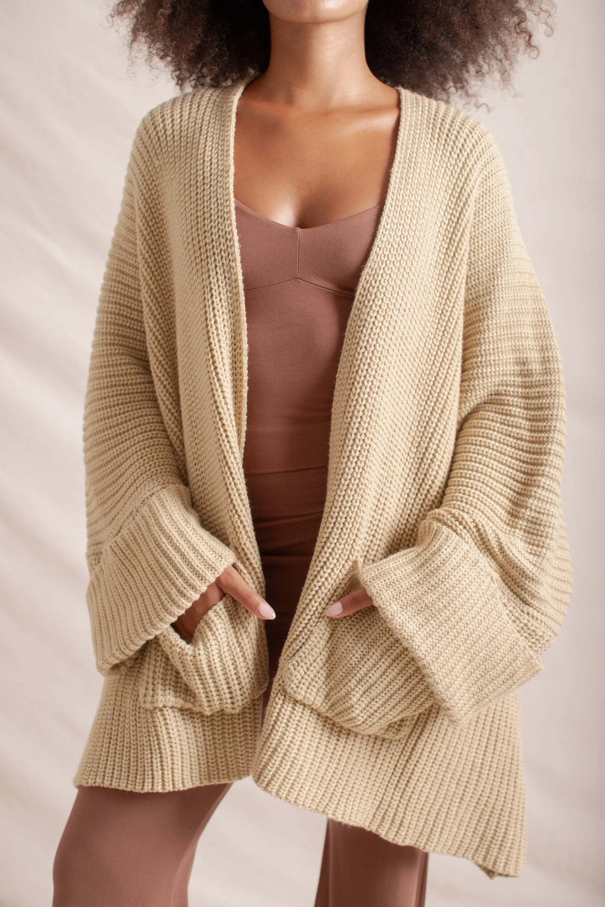 Tuula Poncho Almond sold by Indigoluna product image thumbnail 3