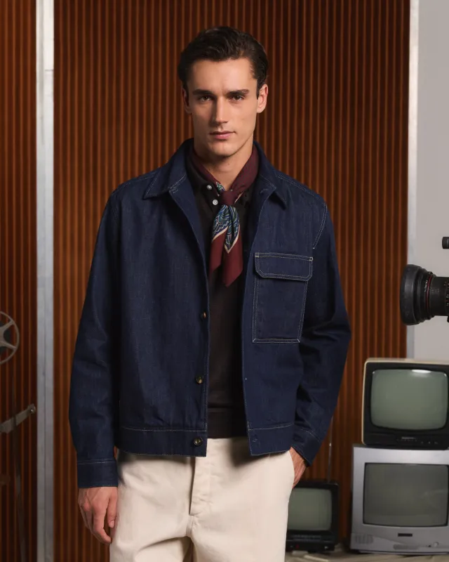Blouson en denim italien made by Hast Paris