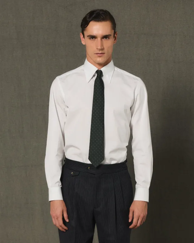 Chemise formelle en popeline de coton blanc made by Hast Paris