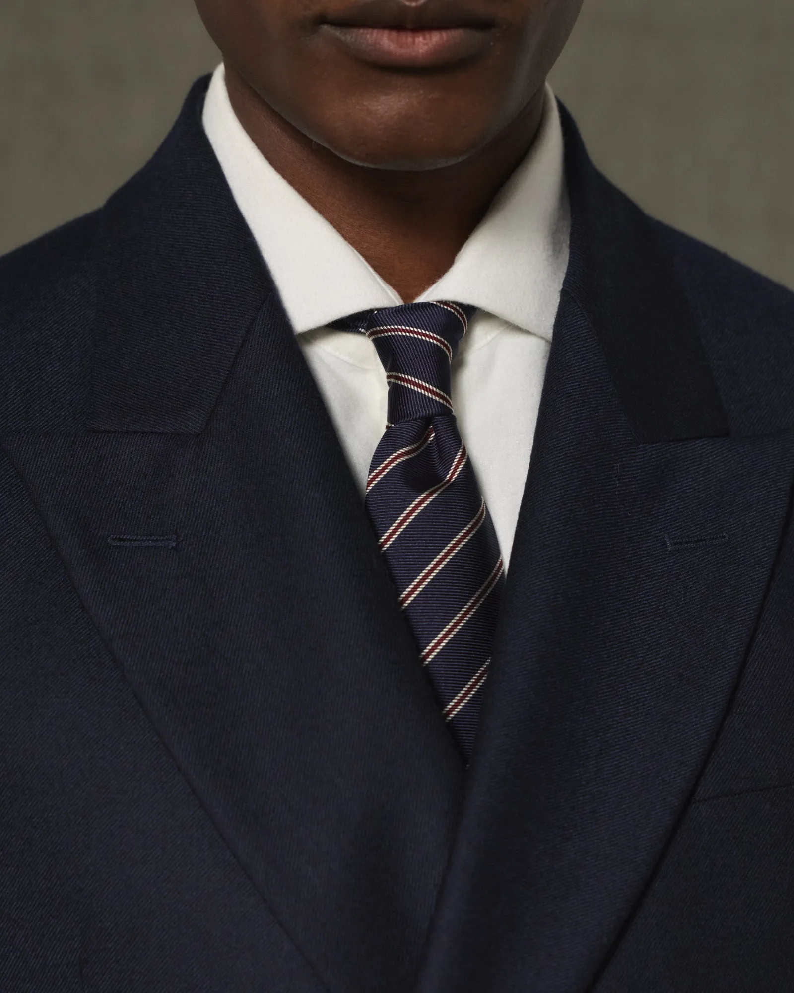 Veste croisée en flanelle de laine marine sold by Hast Paris product image thumbnail 2