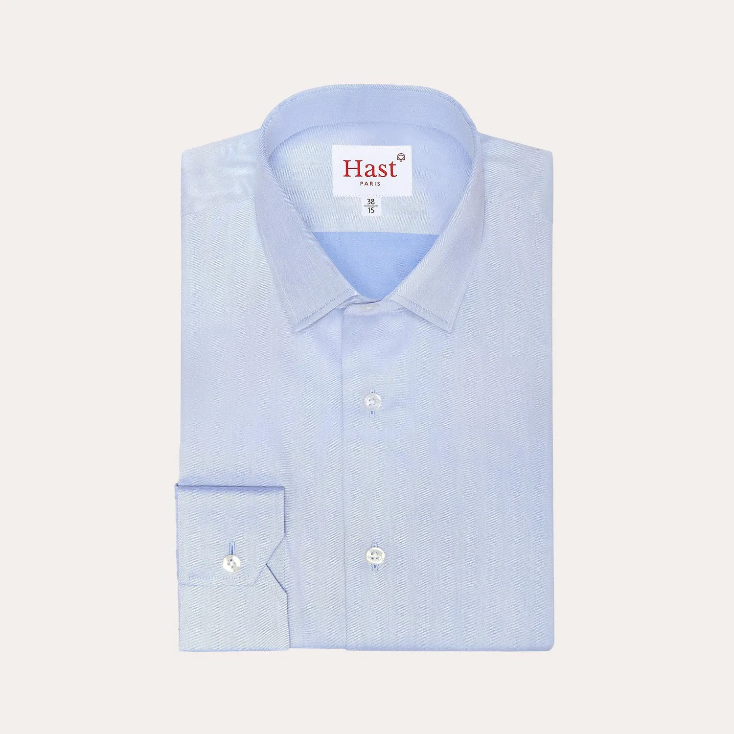 Chemise en twill double retors bleue sold by Hast Paris product image thumbnail 5