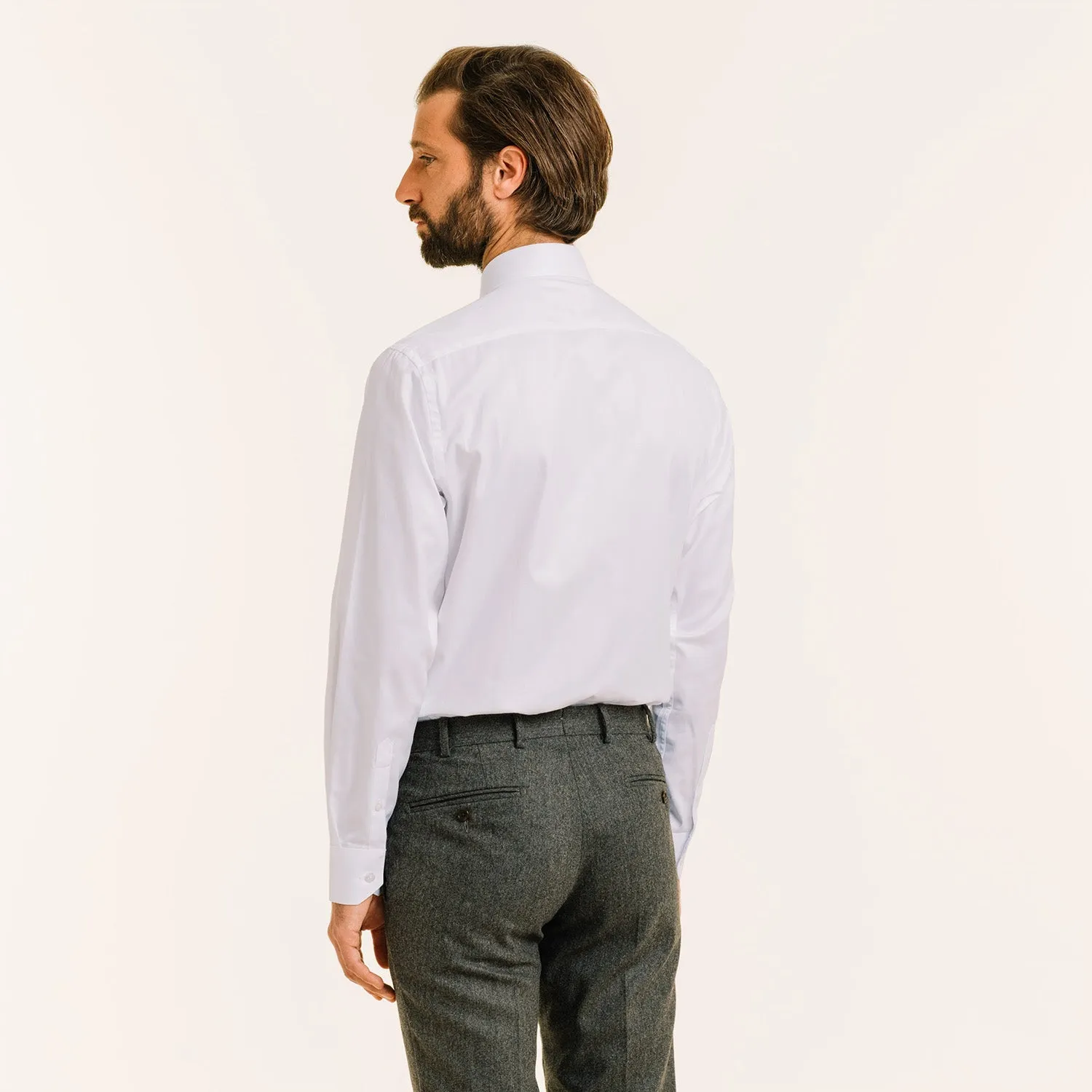 Chemise en chevron double retors blanche sold by Hast Paris product image thumbnail 3
