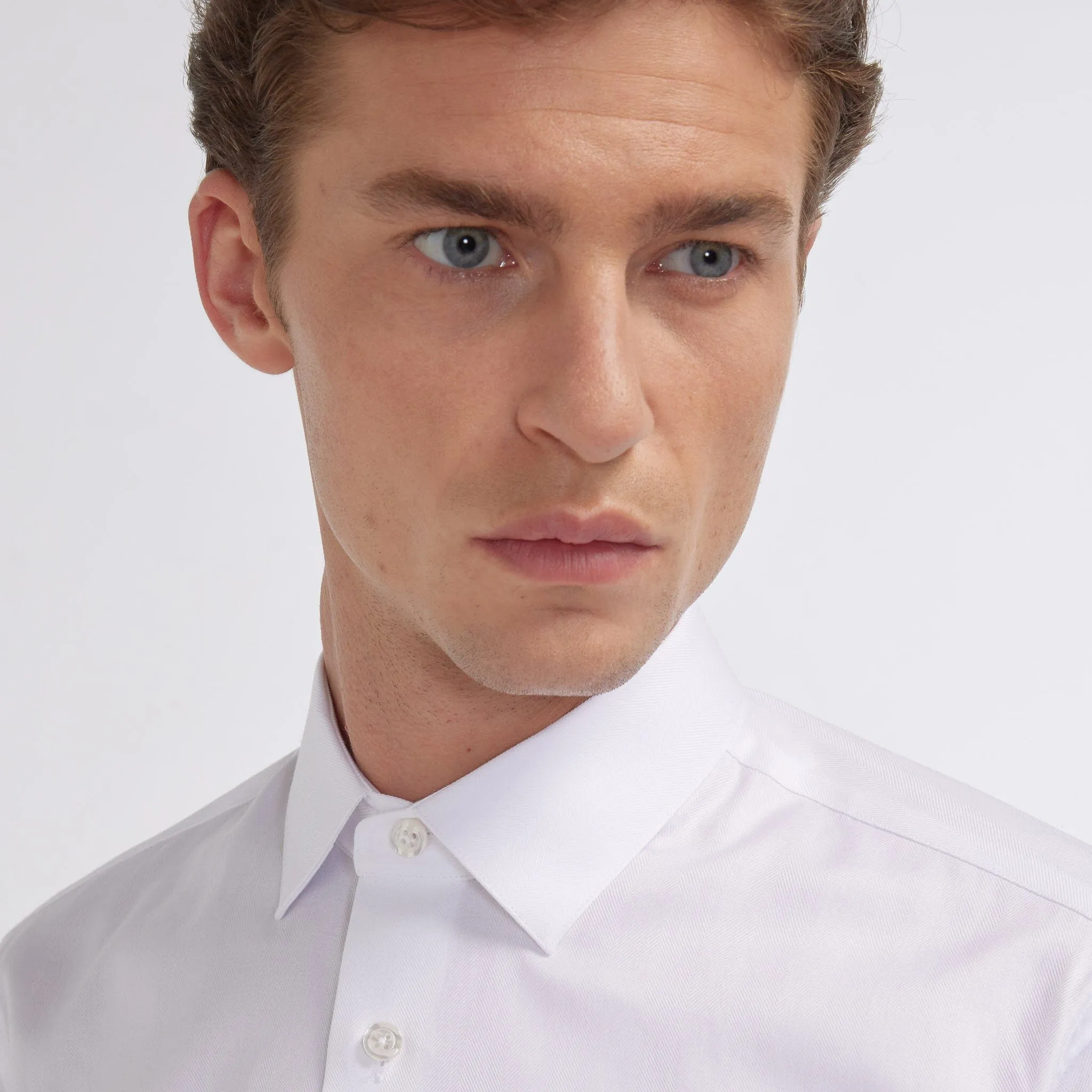 Chemise en chevron double retors blanche sold by Hast Paris product image thumbnail 2
