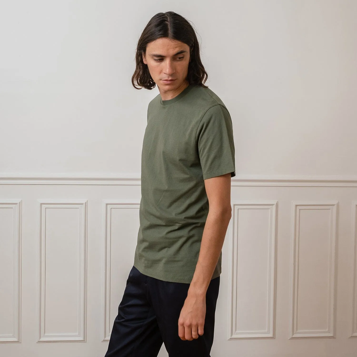 T-shirt en coton biologique vert sold by Hast Paris product image thumbnail 3