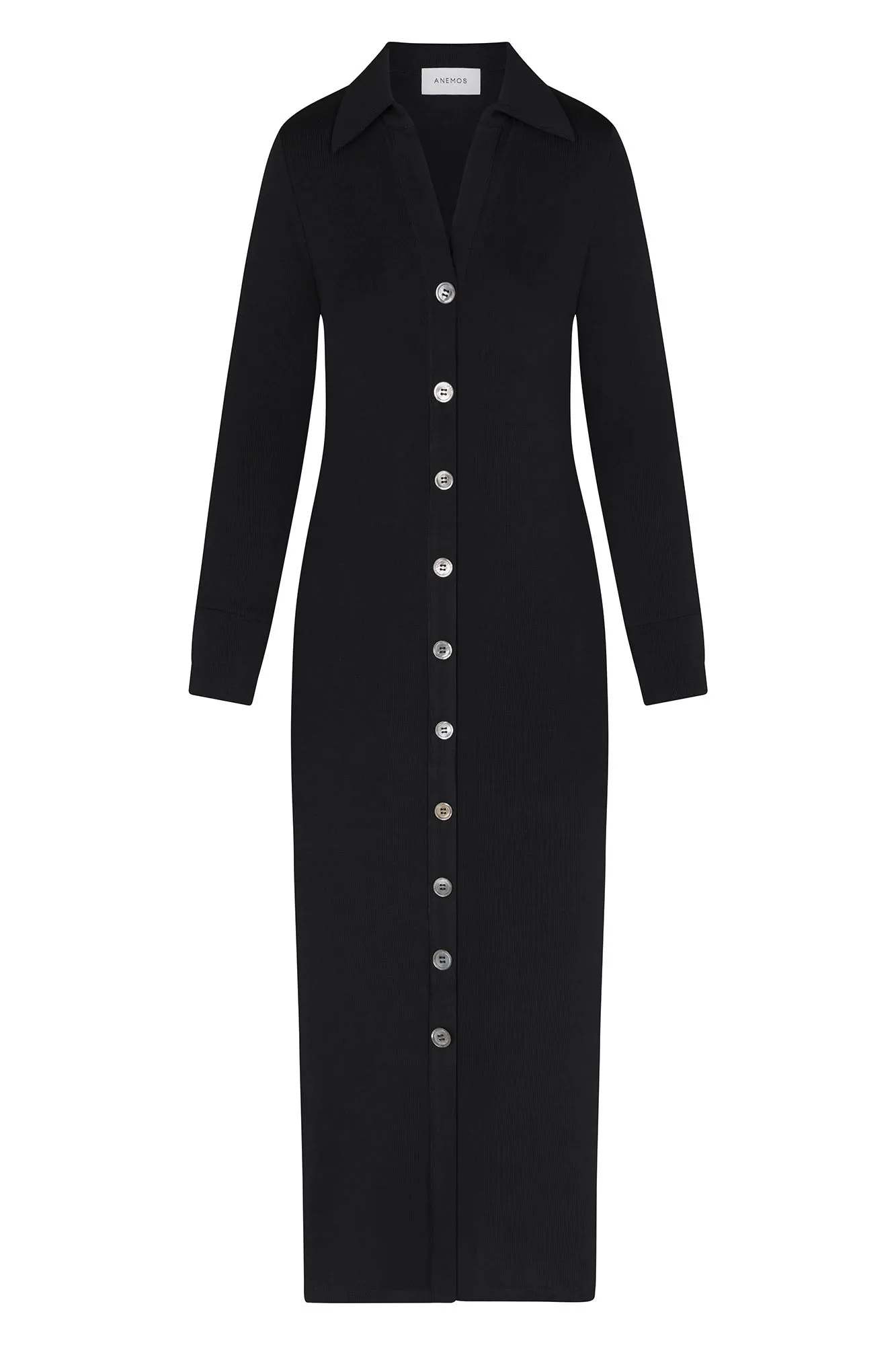 Cardigan Midi Dress in Modal Knit sold by Anemos product image thumbnail 4