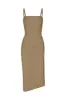 Nadege Draped Midi Dress in Textured Stretch sold by Anemos