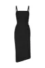 Nadege Draped Midi Dress in Textured Stretch sold by Anemos