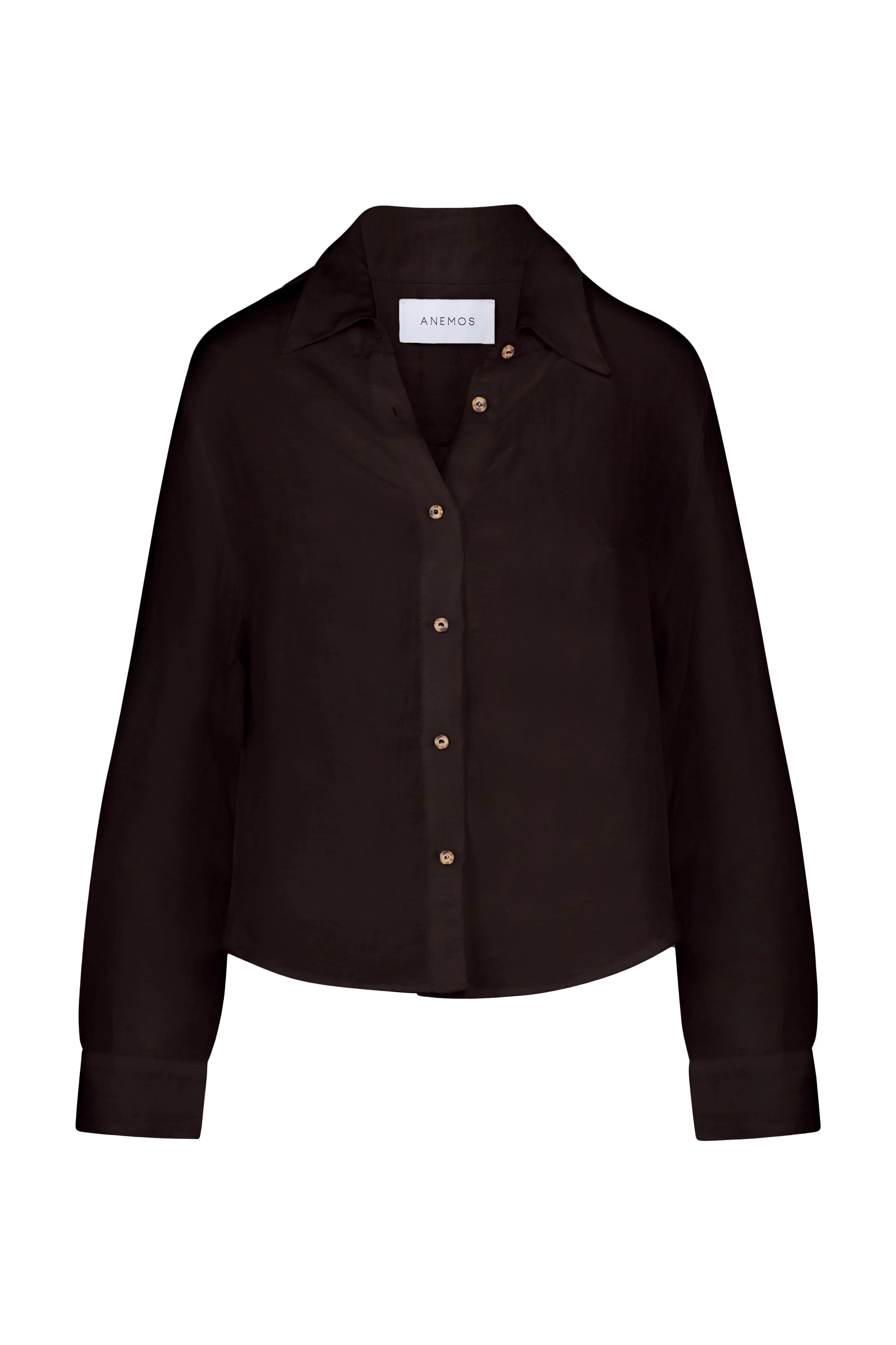 Phillips Long Sleeve Button-Down Shirt in Linen Cupro sold by Anemos product image thumbnail 5