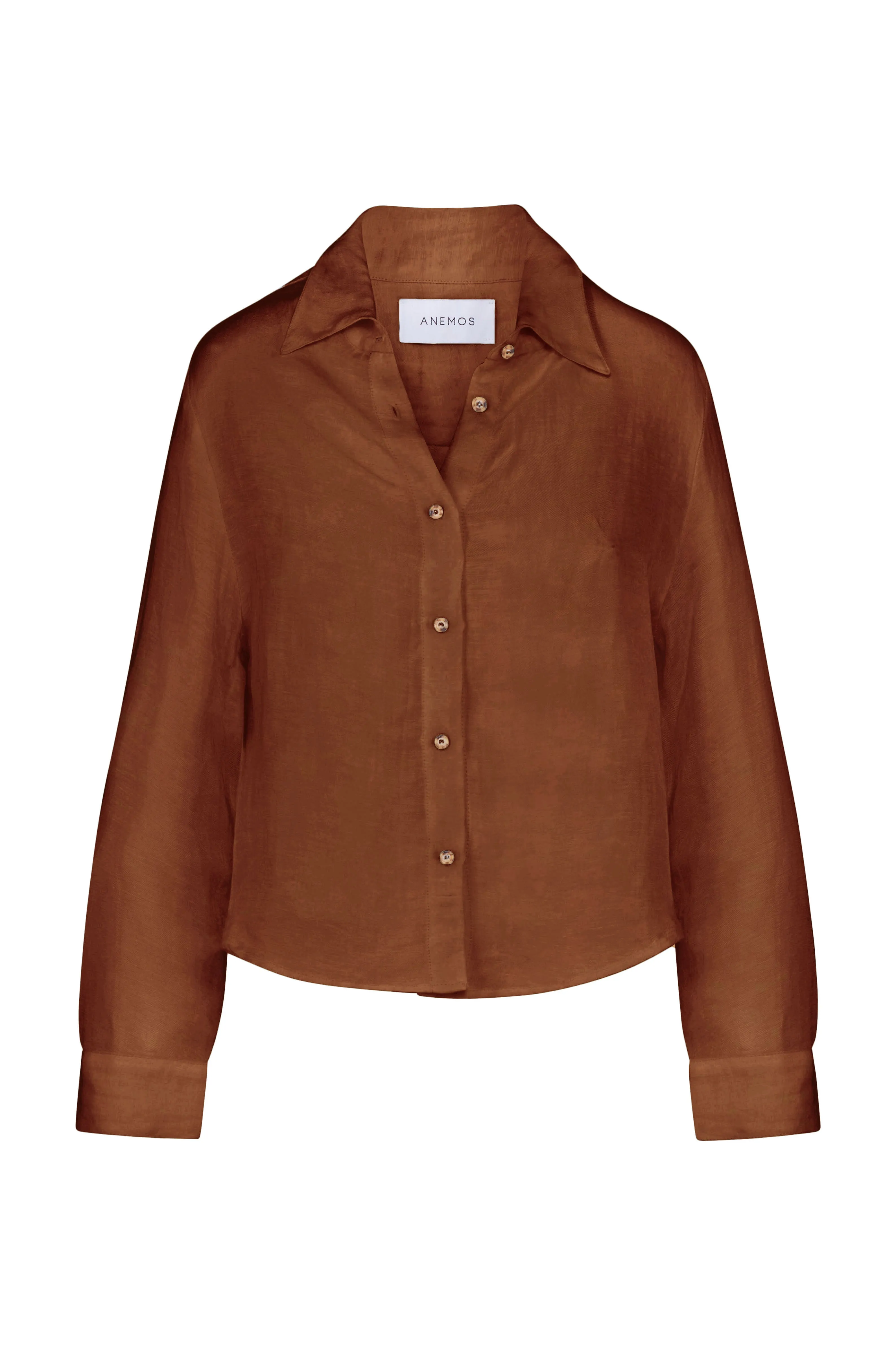 Phillips Long Sleeve Button-Down Shirt in Linen Cupro sold by Anemos product image thumbnail 4