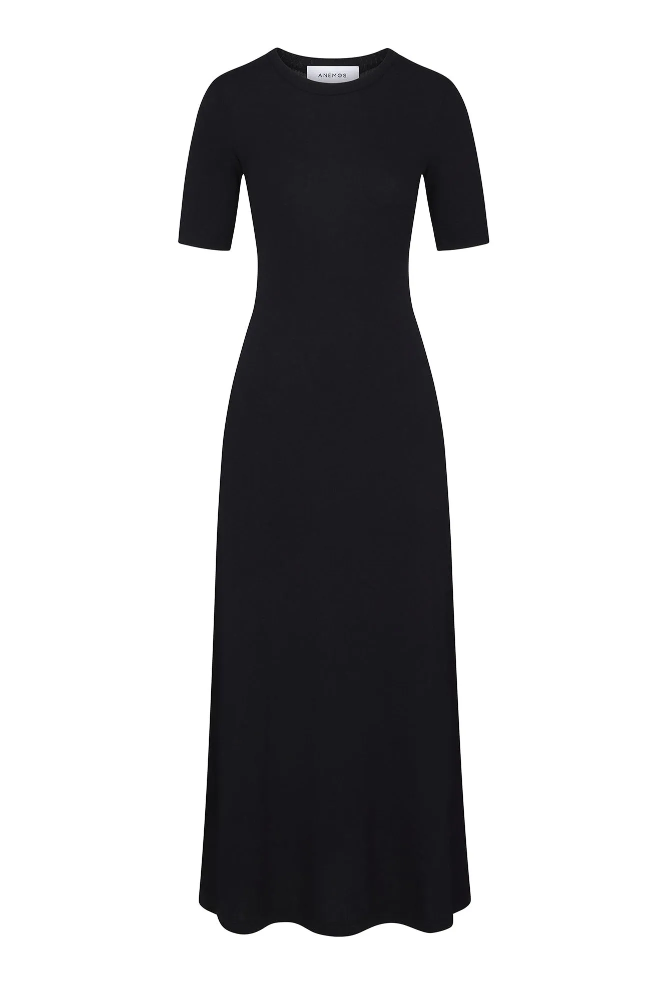Short-Sleeve Midi Dress in Modal Knit sold by Anemos