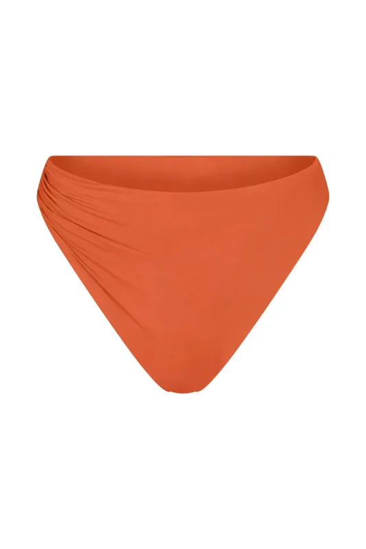 Draped Asymmetric Midi Bikini Bottom sold by Anemos