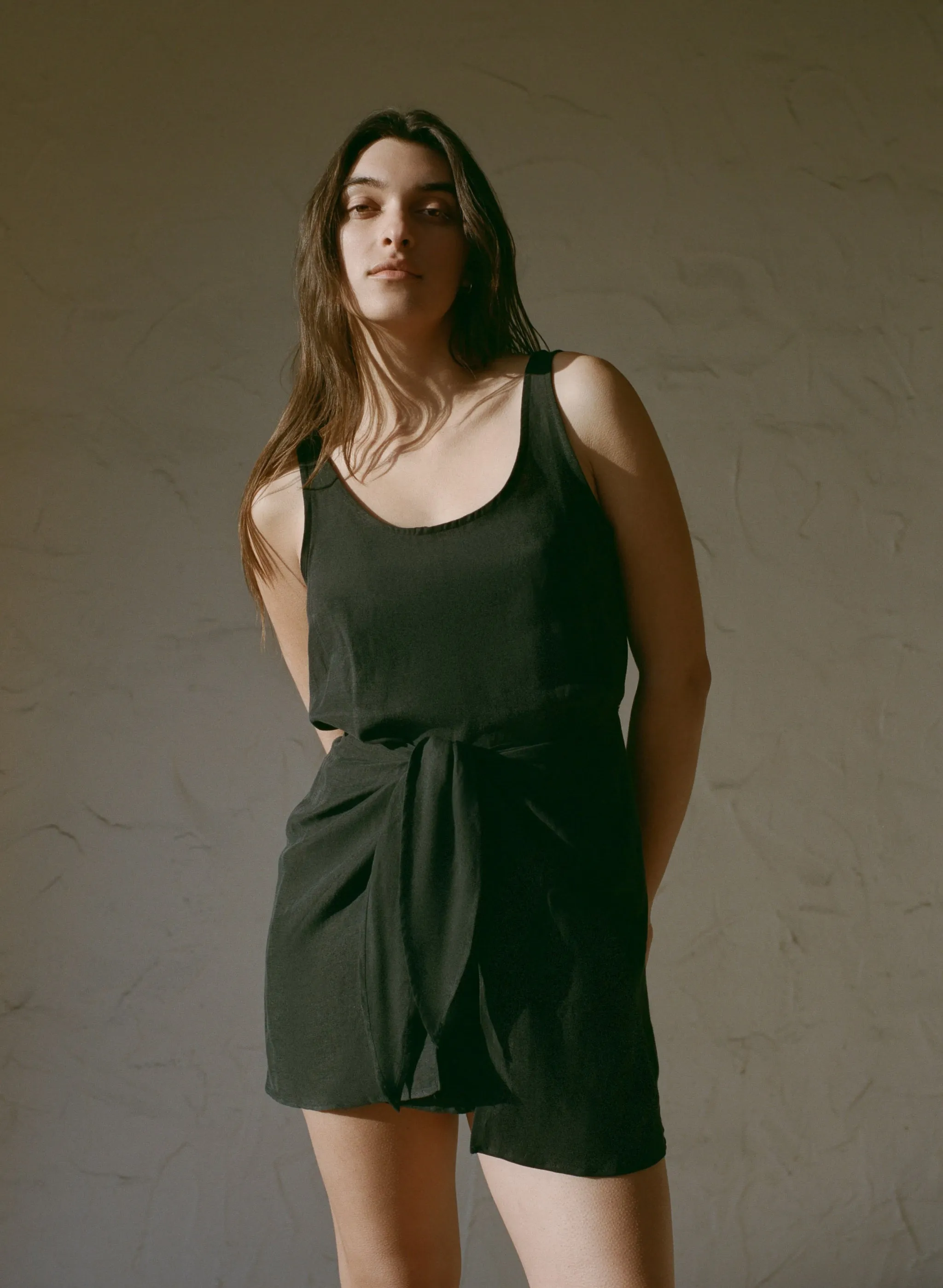 D.K. Mini Dress in Linen Cupro sold by Anemos product image thumbnail 2