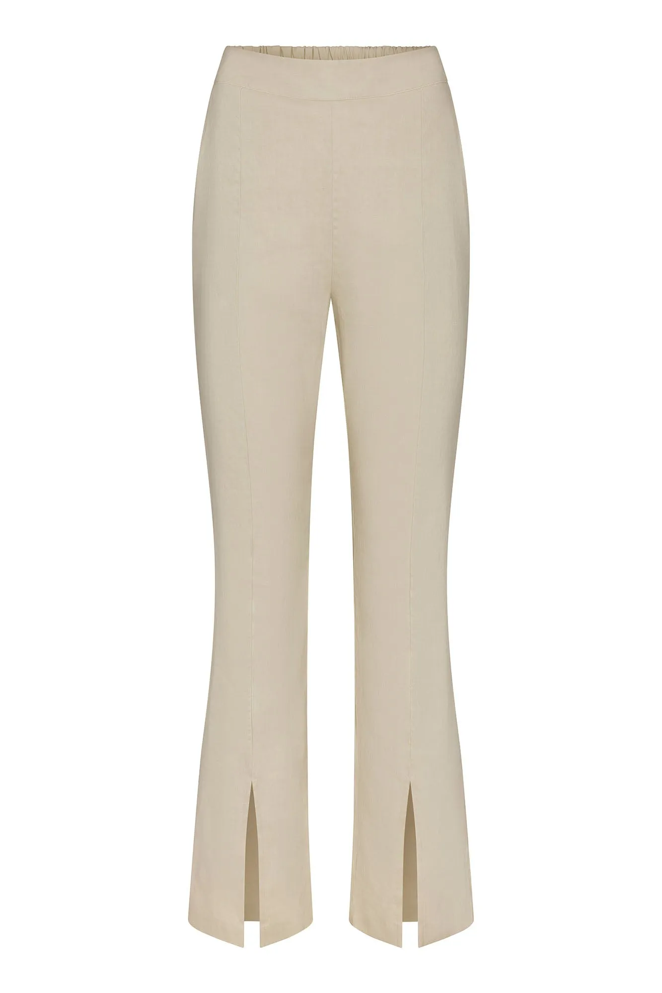 Front Slit Pant in Stretch Linen sold by Anemos product image thumbnail 5